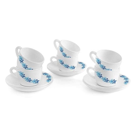 AM2519 Cello Opalware Queen Cup & Saucer 130ml Set Of 12 Pieces - Image 5