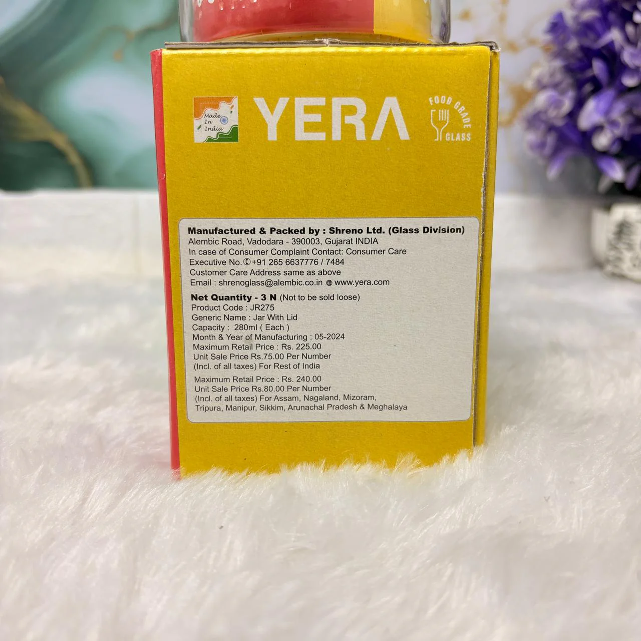 AM2520 Yera Sweet Pepper JR275 Jar With Lid 280ml Jar Set of 3 Pcs - Image 3
