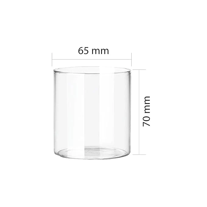 AM2591 CELLO Roma Borosilicate Glass Tumblers, Set of 6, 230ml Each, Clear - Image 5