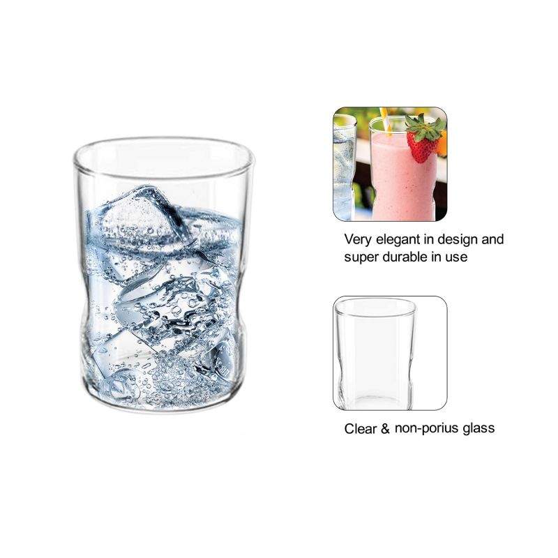 AM2599 Cello Grip On 280 ml ,Tumbler Water Glass 6 PCS Set - Image 2