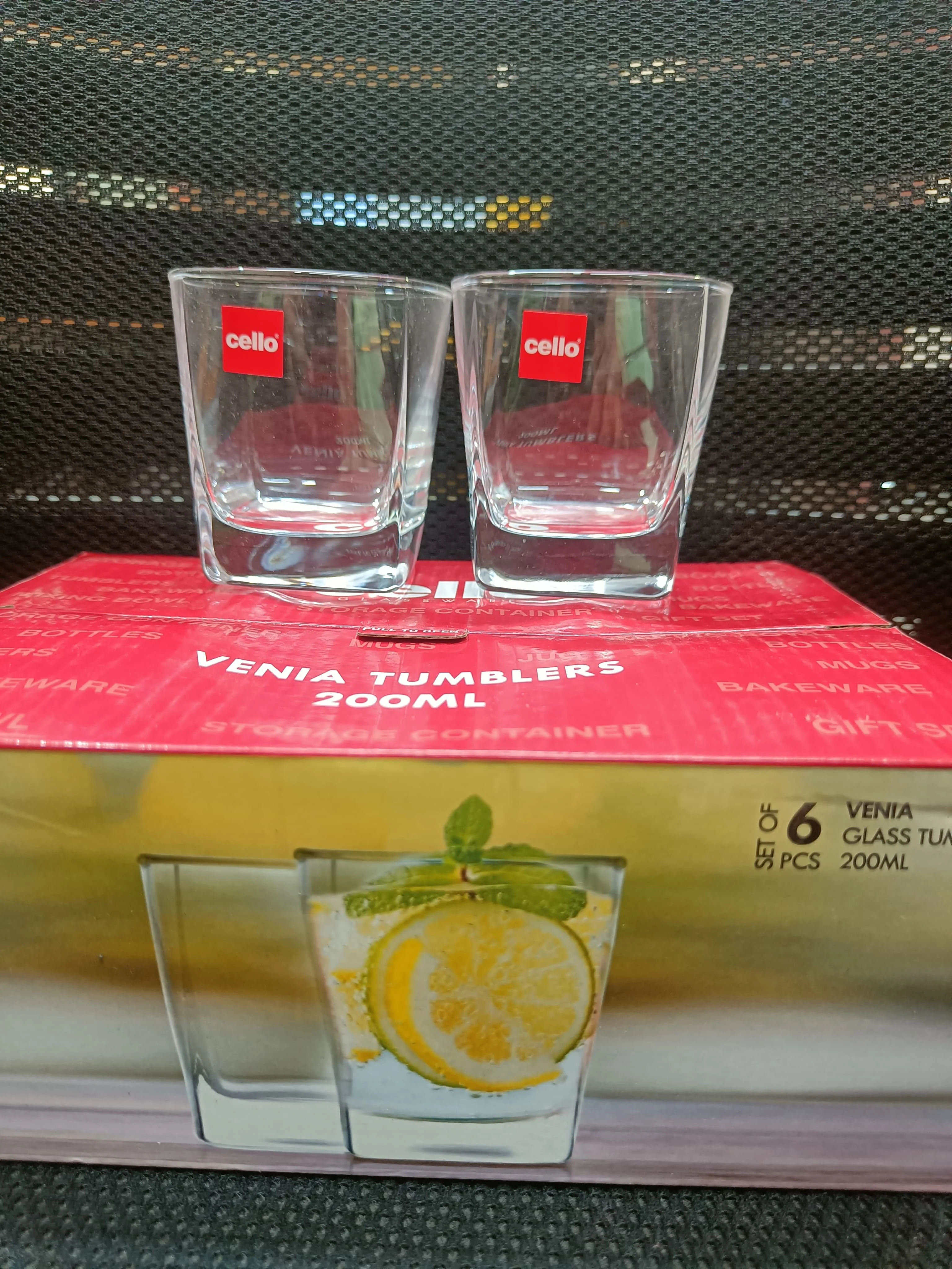 AM2600 CELLO Venia Glass Tumbler, Set of 6 200ml - Image 6