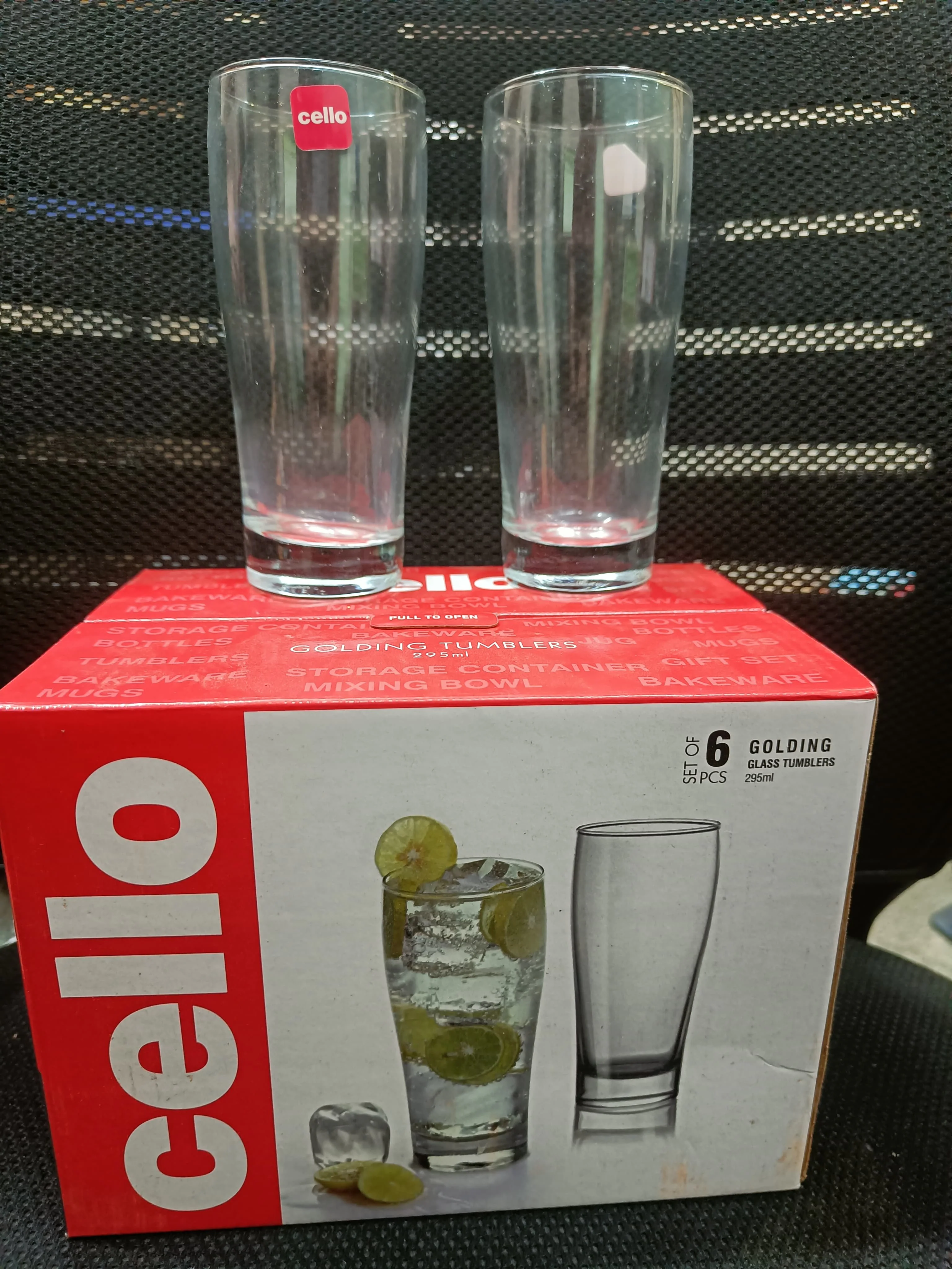 AM2601 CELLO GOLDING GLASS TUMBLERS 295 ML Set of 6 - Image 3