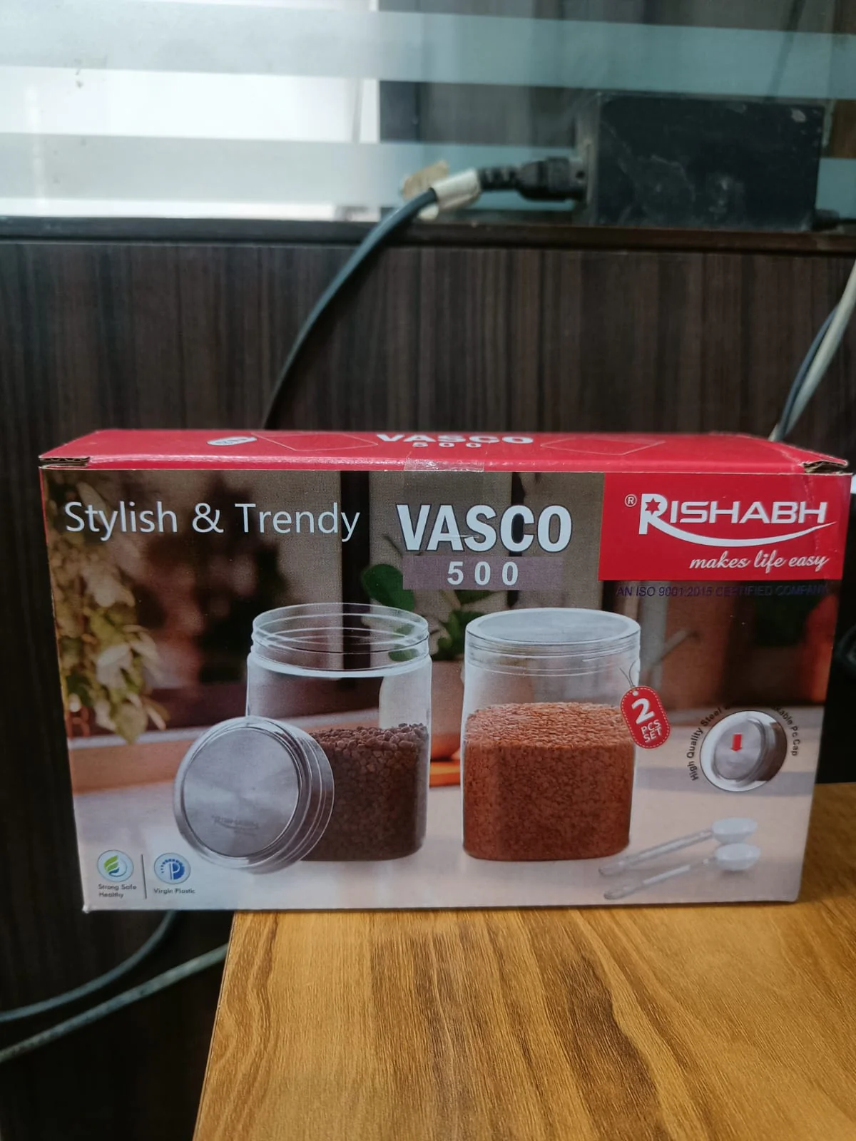 AM2638 Rishabh Vasco 500 stylish & Trendy Pet container 2pcs with Spoon - Image 6
