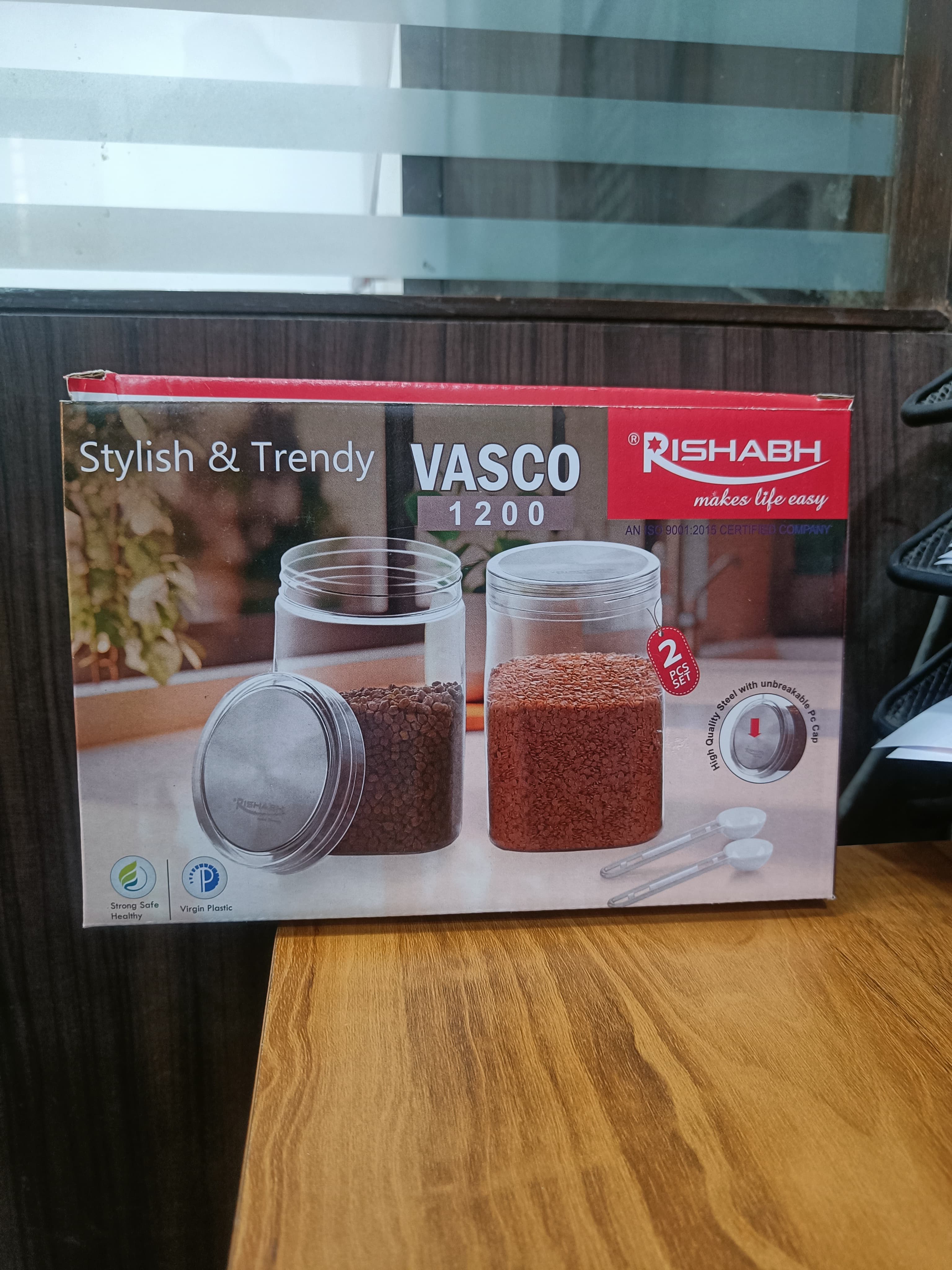 AM2640 Rishabh Vasco 1200 stylish & Trendy Pet container 2pcs with Spoon - Image 3