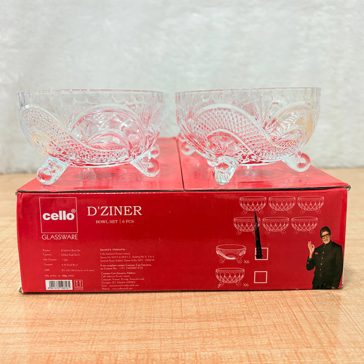 AM2659 Ice Cream Cup, Ice Cream Bowl 150 ML, Set of 6 Falooda Glass, Glass Irish Mug, Dishes for Dessert Bowl, Milkshake Glass Fruit and Pudding Set Serving Bowl for Home Restaurants and Parties - Image 10