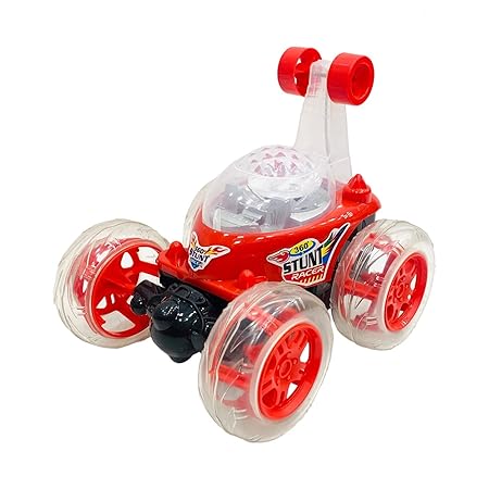 AM2669 Stunt Car BT-0120 Stunt Rolling Rechargeable Car Lights & Sound 360 Degree Multicolour - Image 6