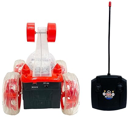 AM2669 Stunt Car BT-0120 Stunt Rolling Rechargeable Car Lights & Sound 360 Degree Multicolour - Image 8