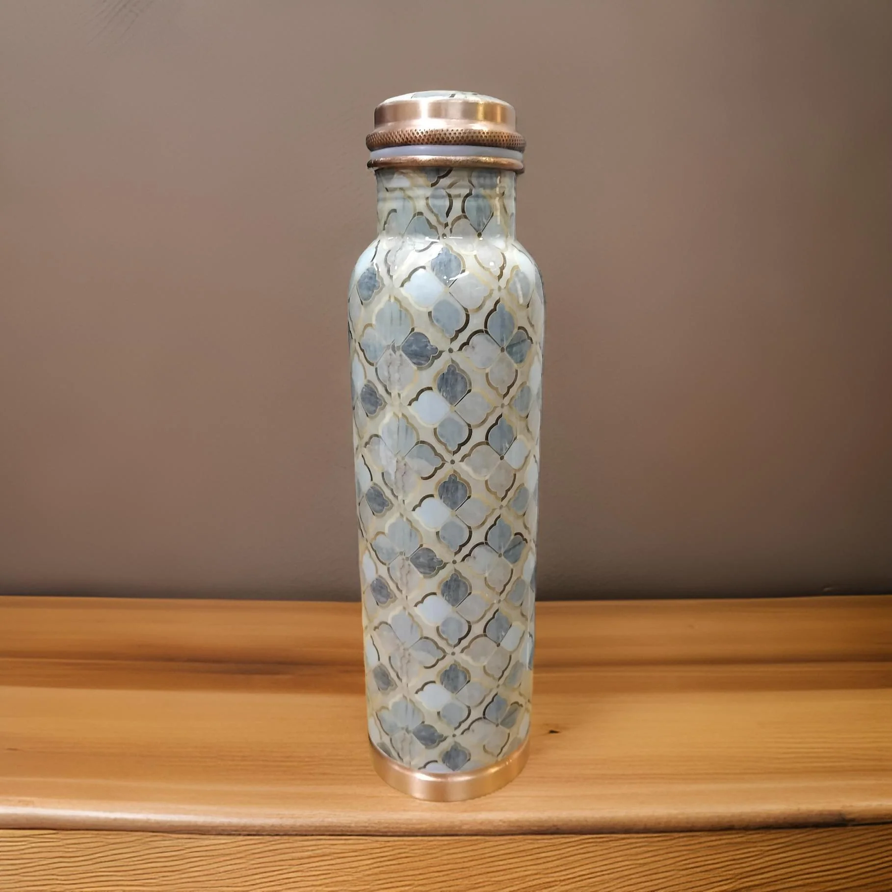 AM2674 Attro Aarogyam Tatva Copper Bottle Daimond ACB145 1000ml Pack Of 1 Pcs