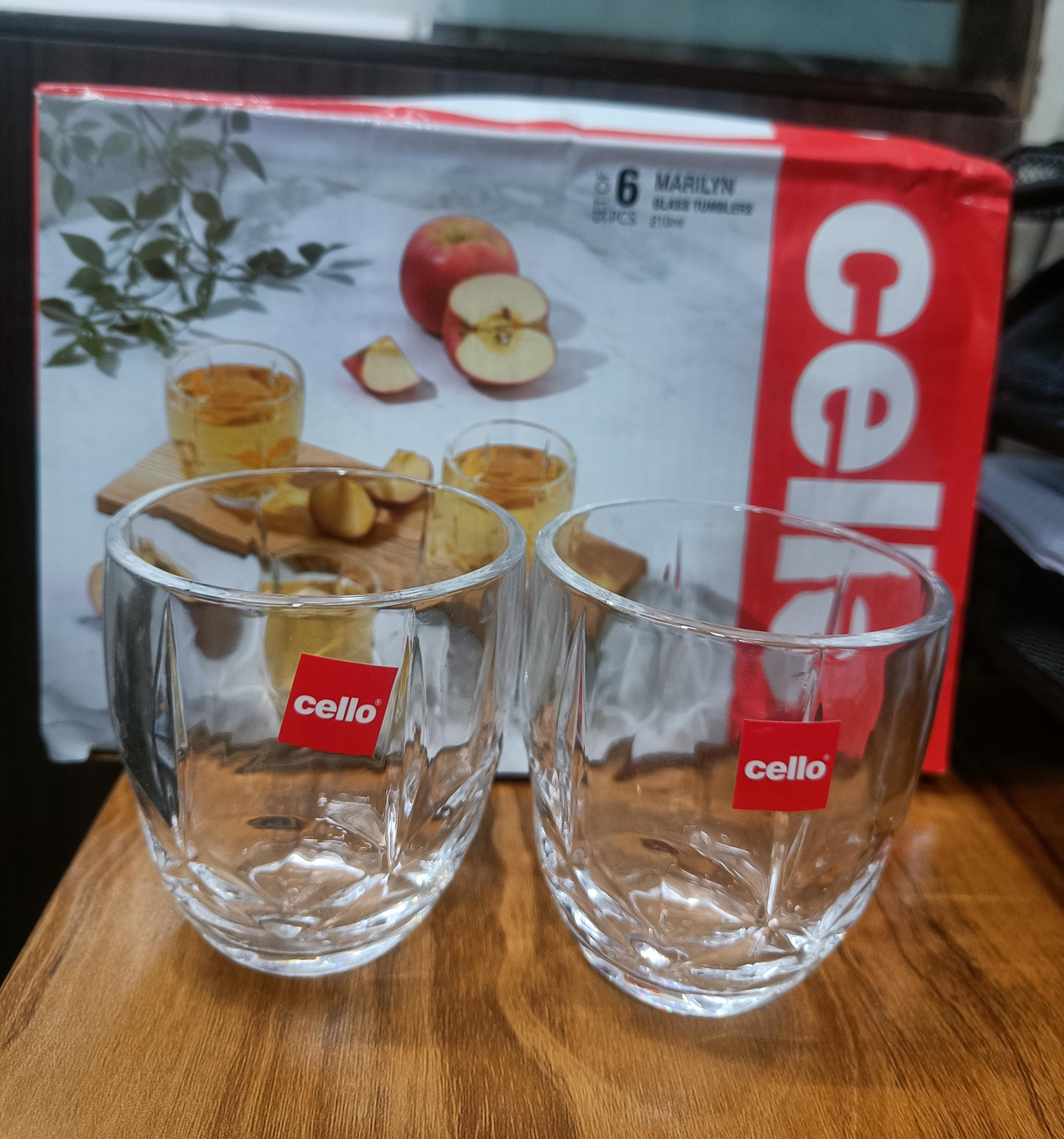 AM2686 CELLO Marilyn Tumbler Glass 210ml set of 6 - Image 2