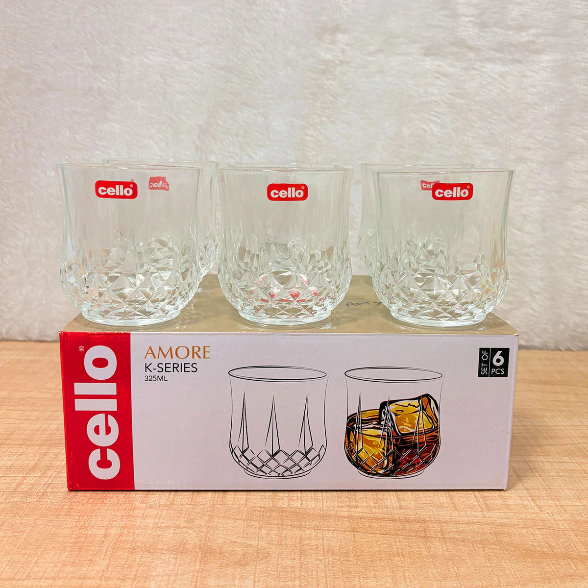 AM2691 CELLO Amore Tumbler glass 325ml Set of 6pcs - Image 7