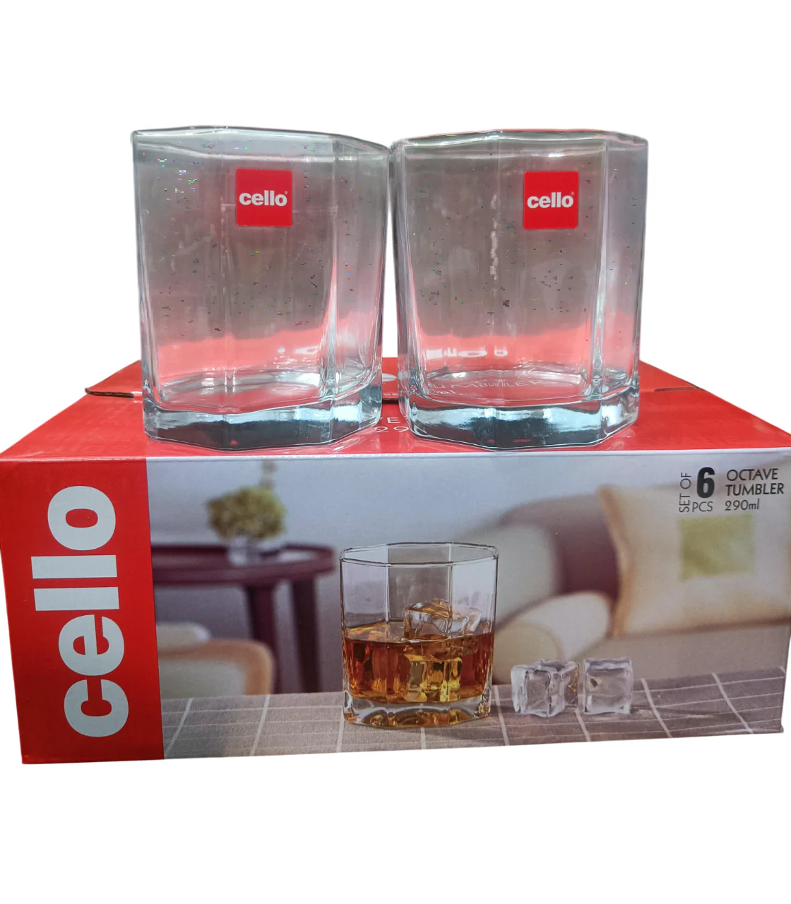 AM2695 CELLO Octave Tumbler glass 290ml Set of 6pcs