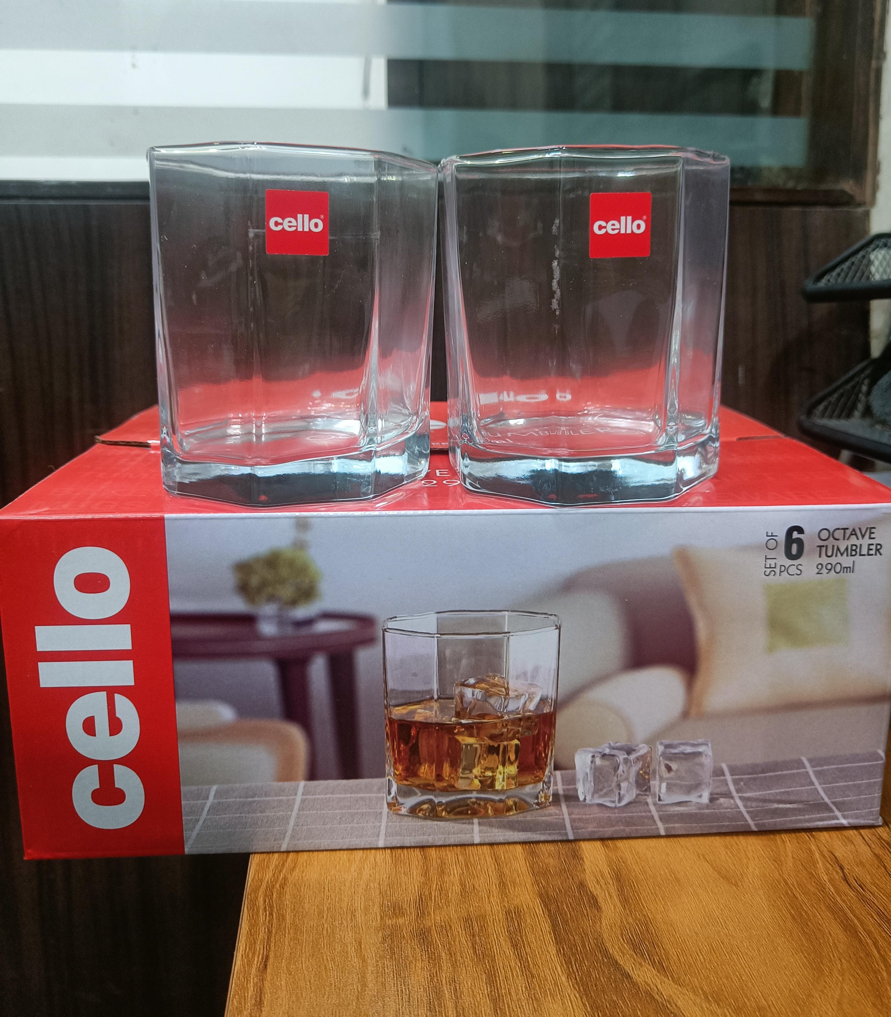 AM2695 CELLO Octave Tumbler glass 290ml Set of 6pcs - Image 3