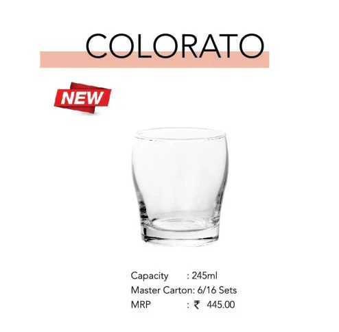 AM2696 CELLO Colorato Tumbler glass 245ml Set of 6pcs - Image 2