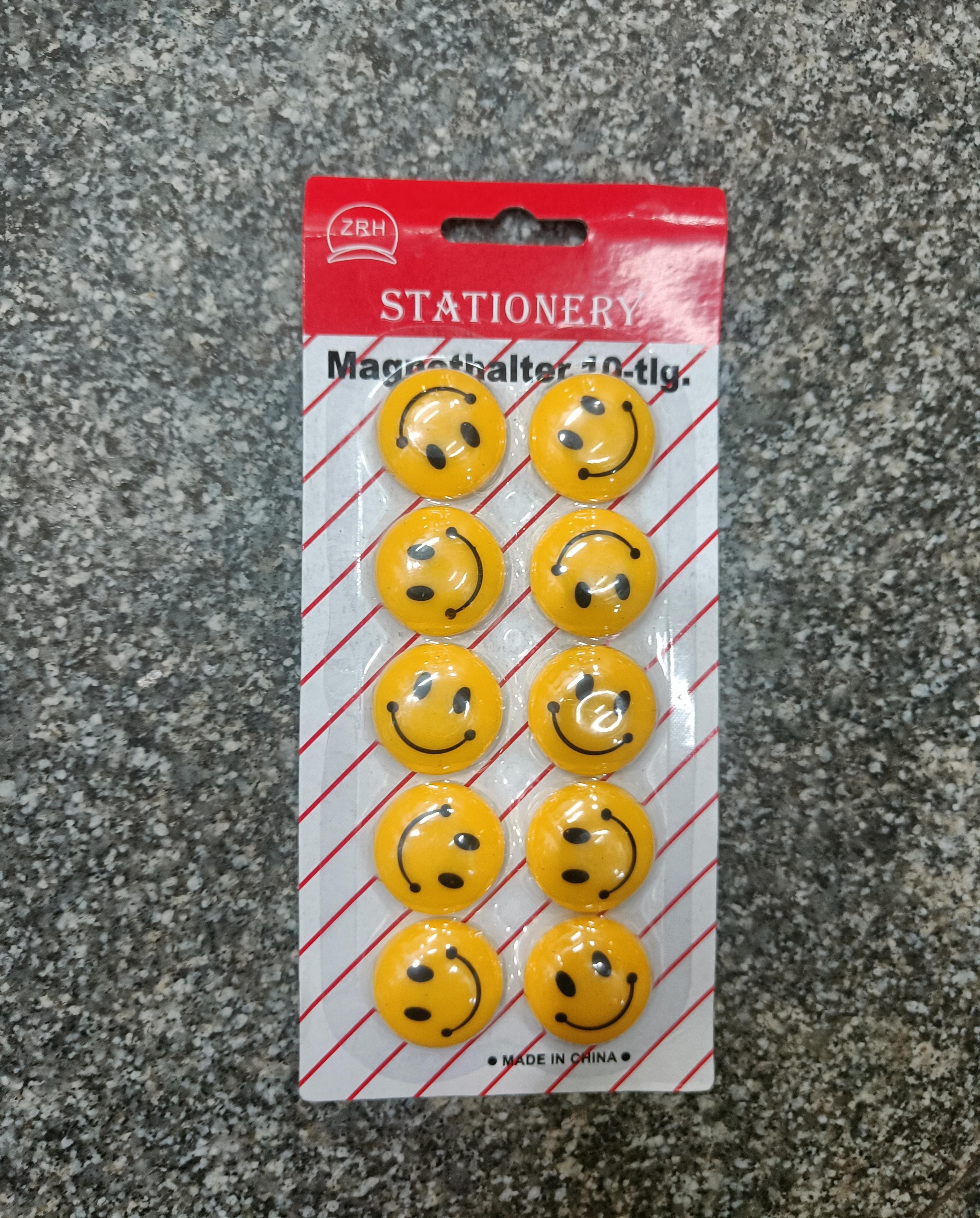 AM2706 s3010 30mm Mix colour smiley magnet (10pcs) - Image 7