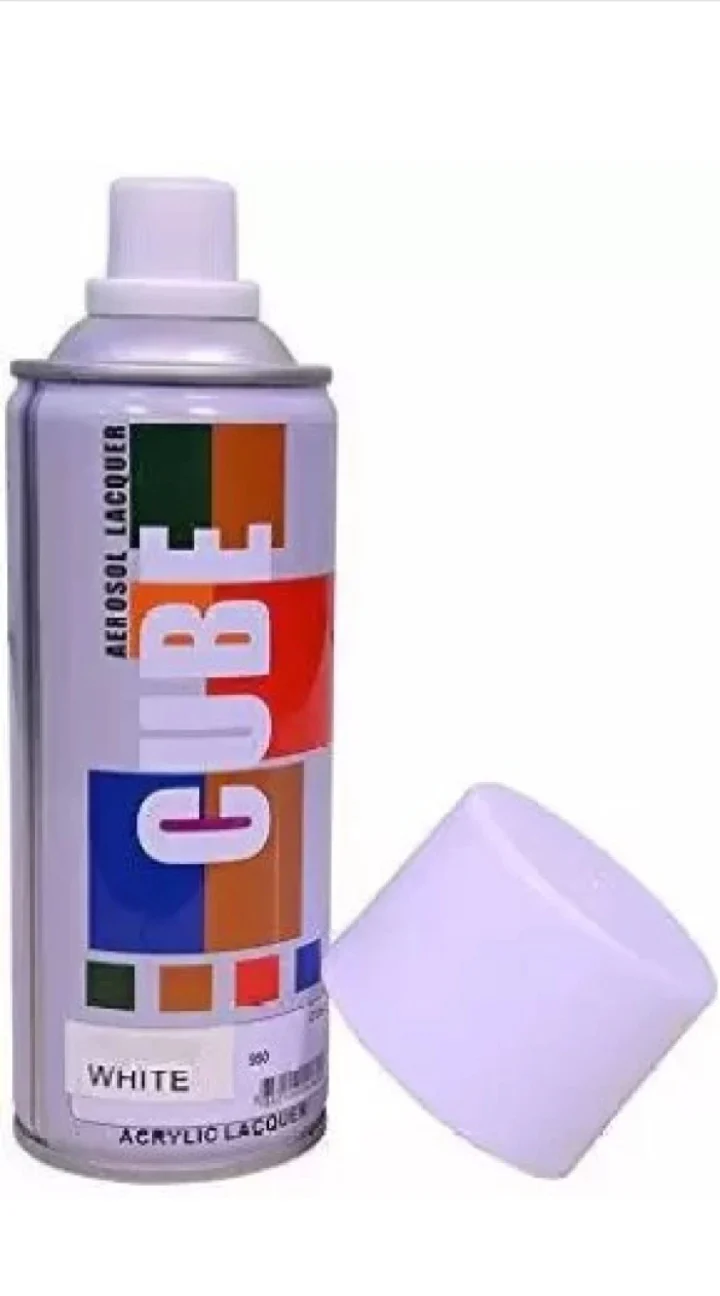 AM2724 Cube Aerosol Acrylic Fast-Drying Spray White Colour -1pcs - Image 4
