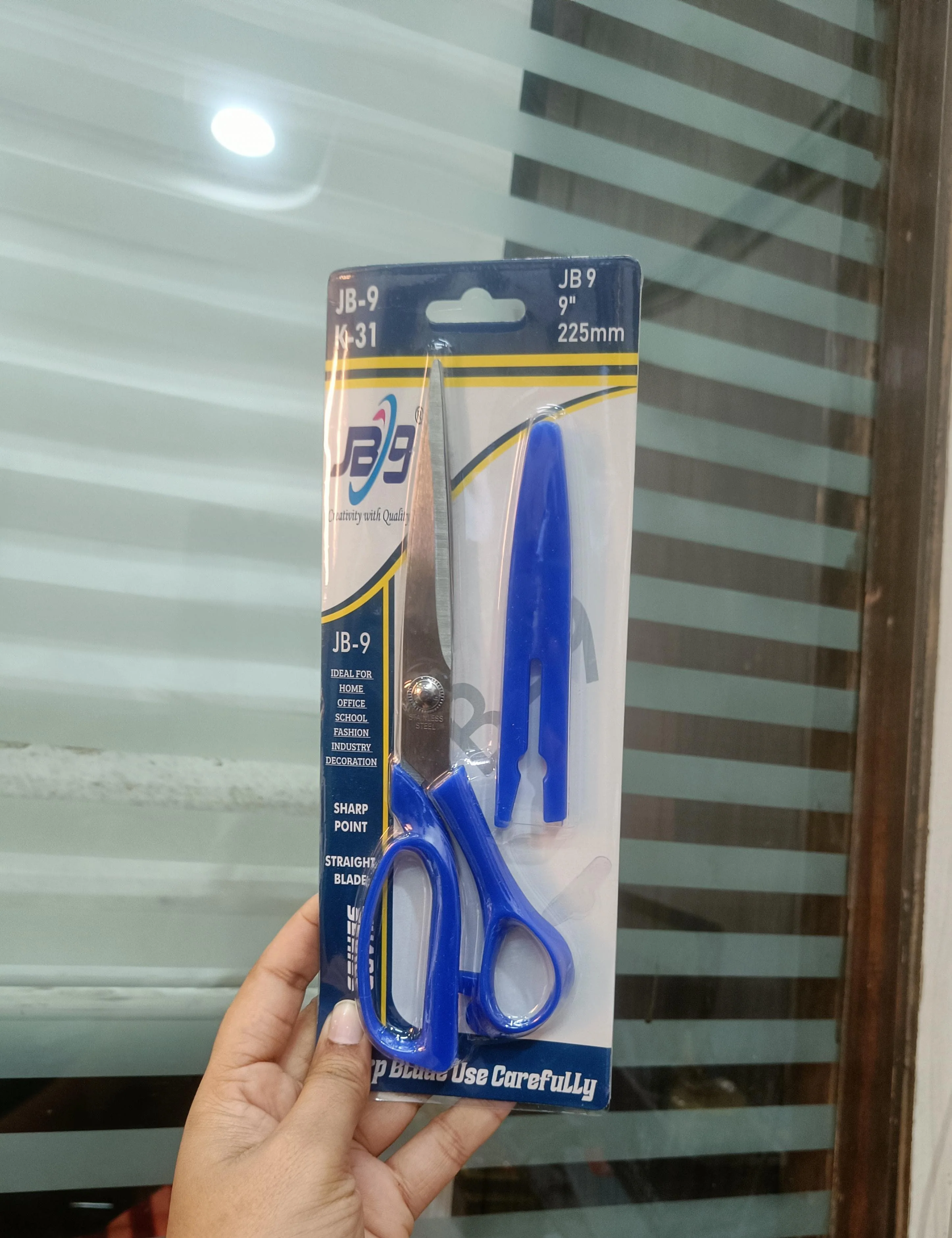 AM2738 JB-9 K-31 Multipurpose Stainless Steel Scissors 225mm 9" (1pcs) - Image 3