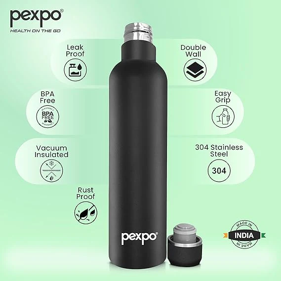 AM2787 Pexpo Oreo Thermo SS Water Bottle Vaccum Insulated 750ml - Image 4