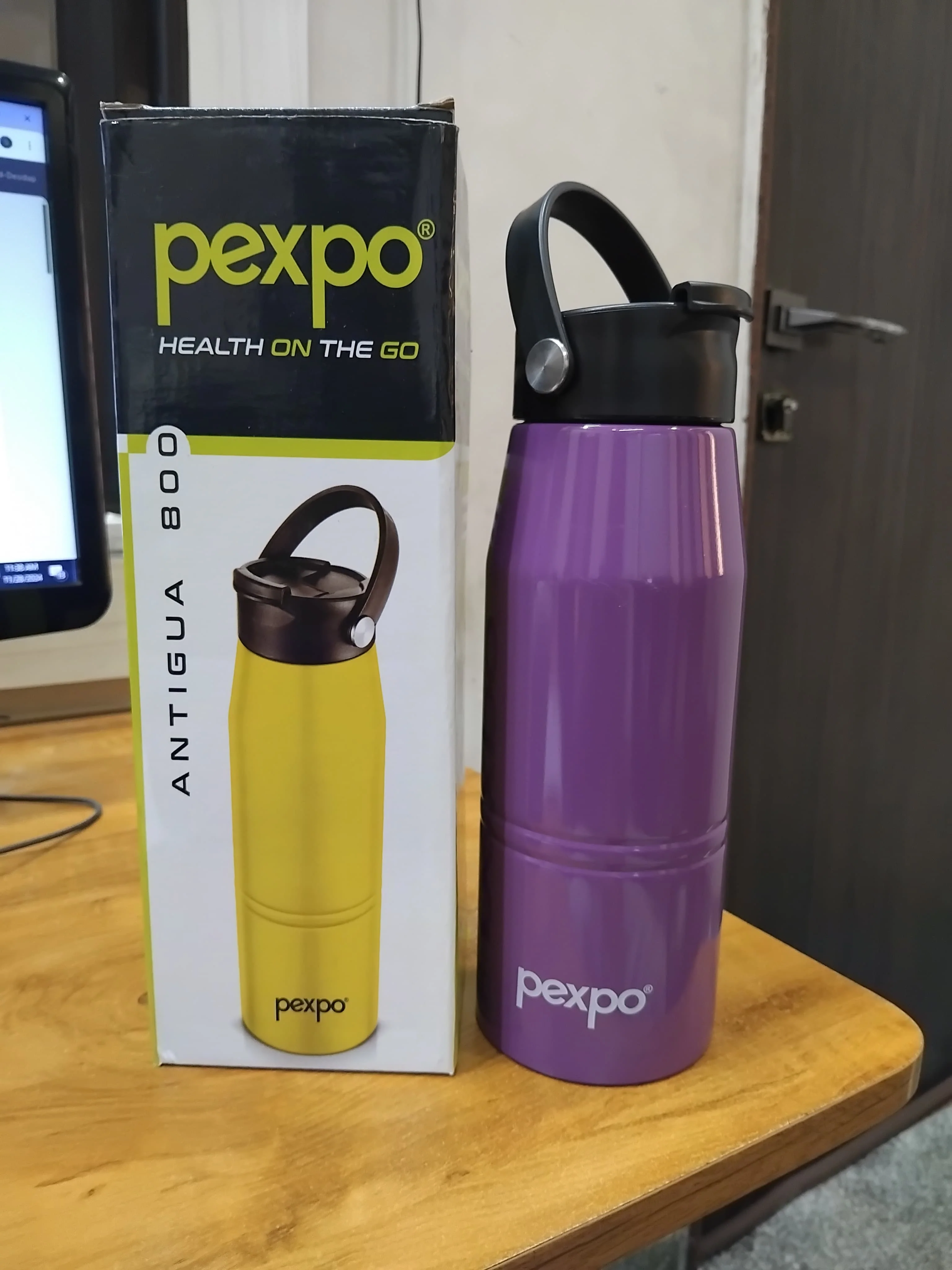 AM2794 Pexpo Antigua Thermo SS Water Bottle Vaccum Insulated 800 - Image 6