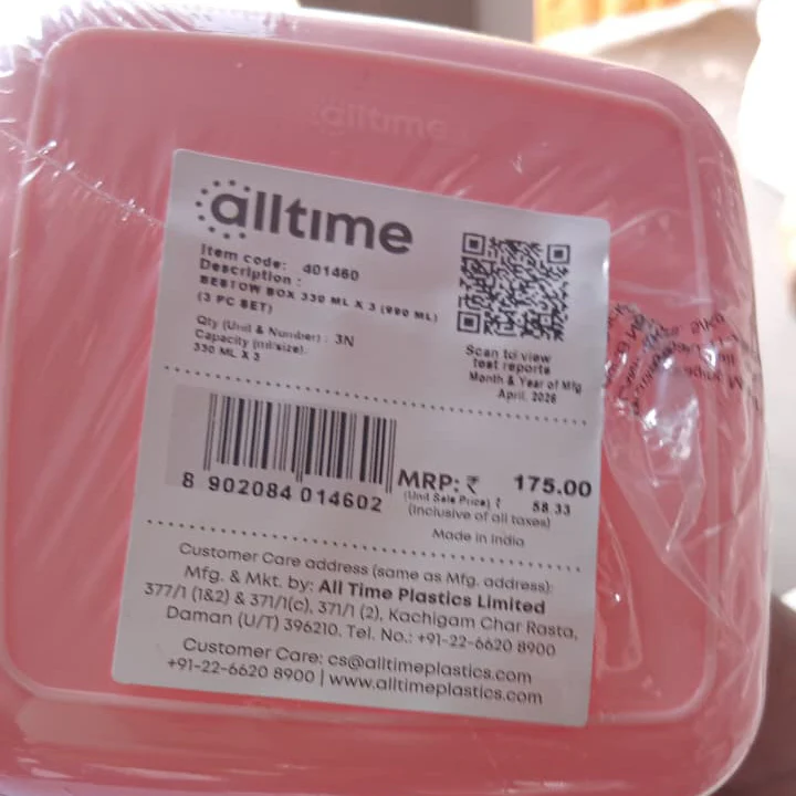 AM2814 Plastics 401460 All Time Bestow Box (assorted Color) - 330ml X 3pcs - Image 7