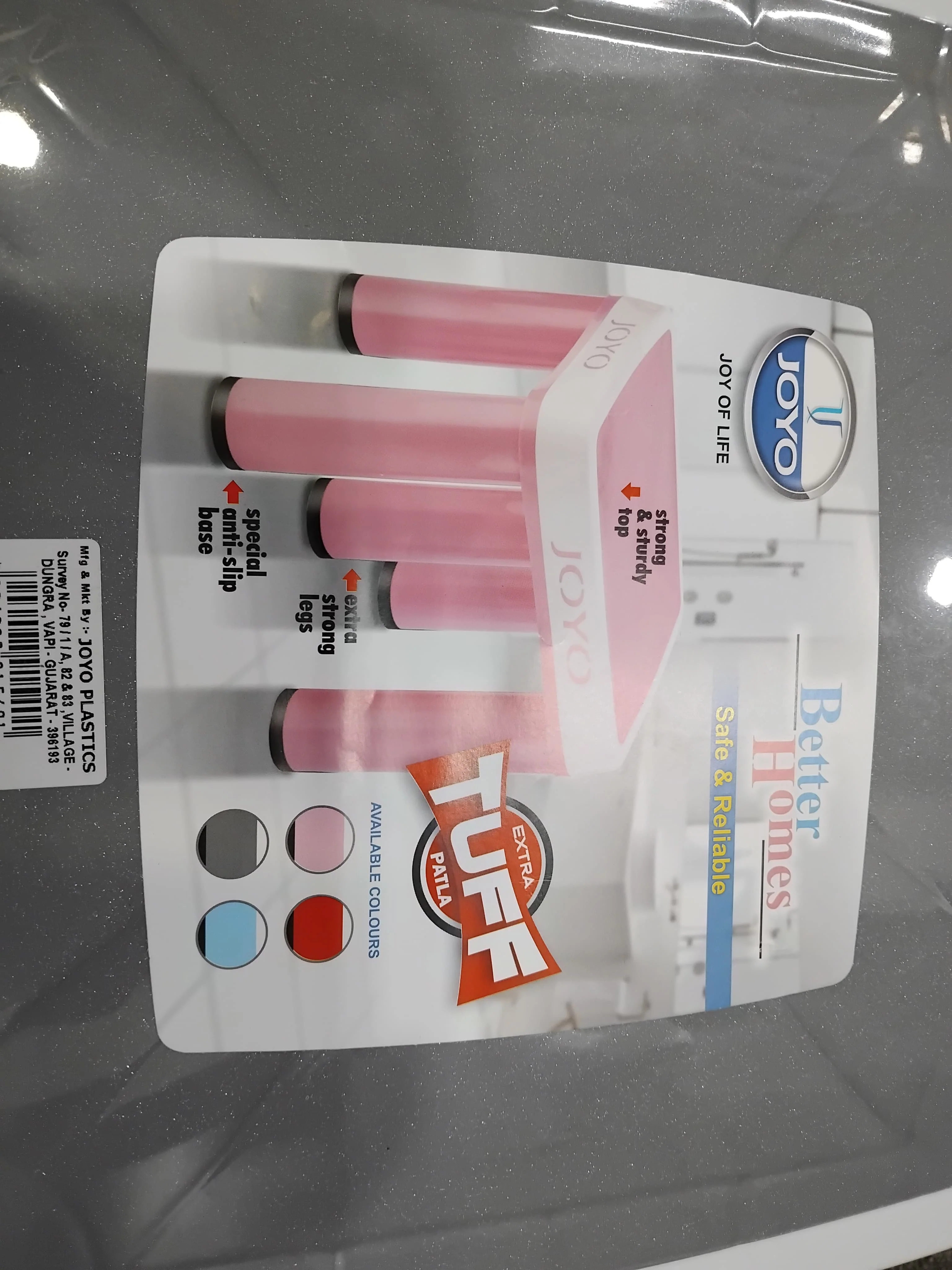 AM2821 Joyo Better Home Tuff Patla Small Bathroom Stool Plastic Strong Patla Multicolour - Image 6