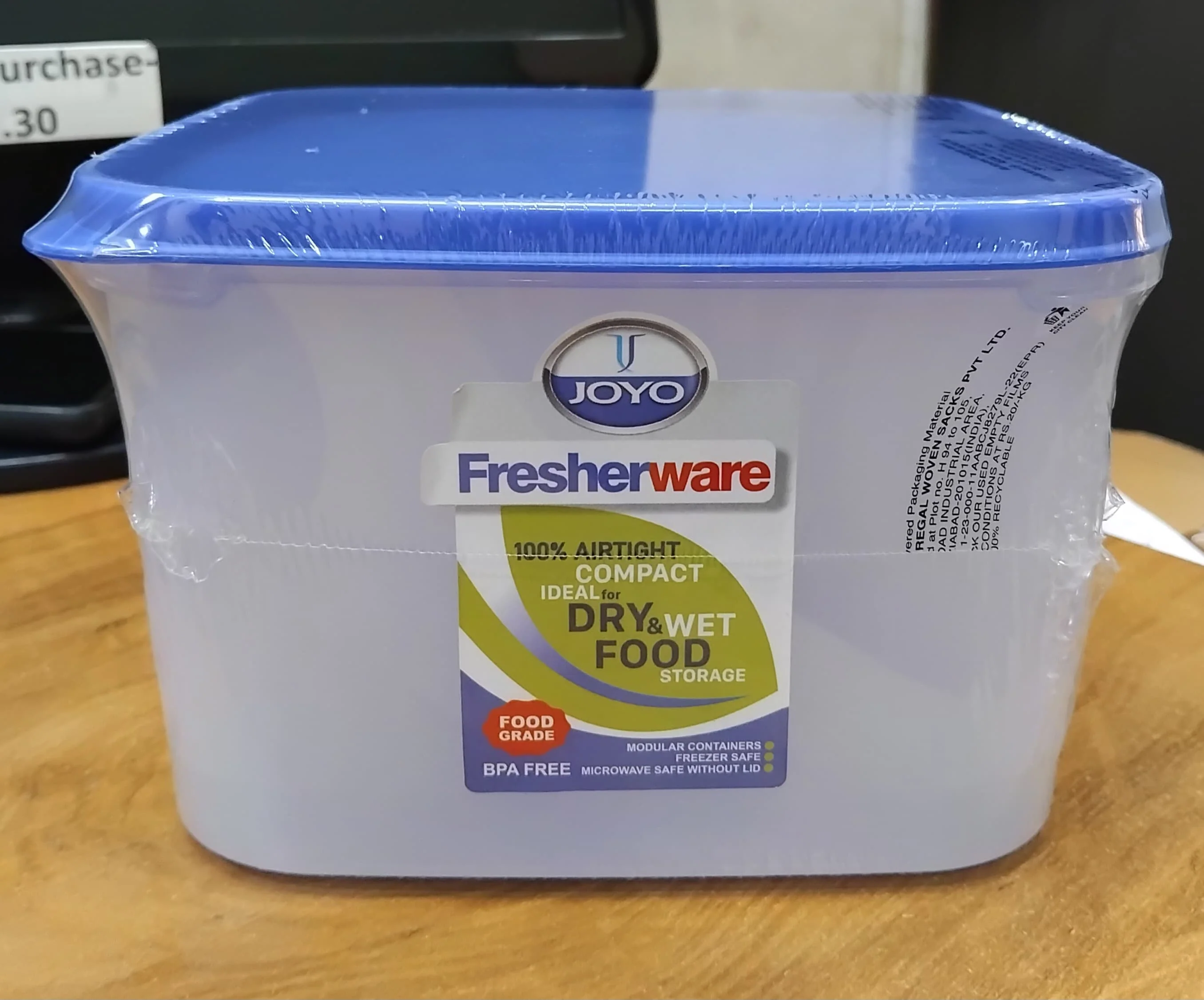 AM2831 Joyo Fresherware Airtight & Microwave Safe Container (Each 3000ml) Set of 1 Pcs - Image 4