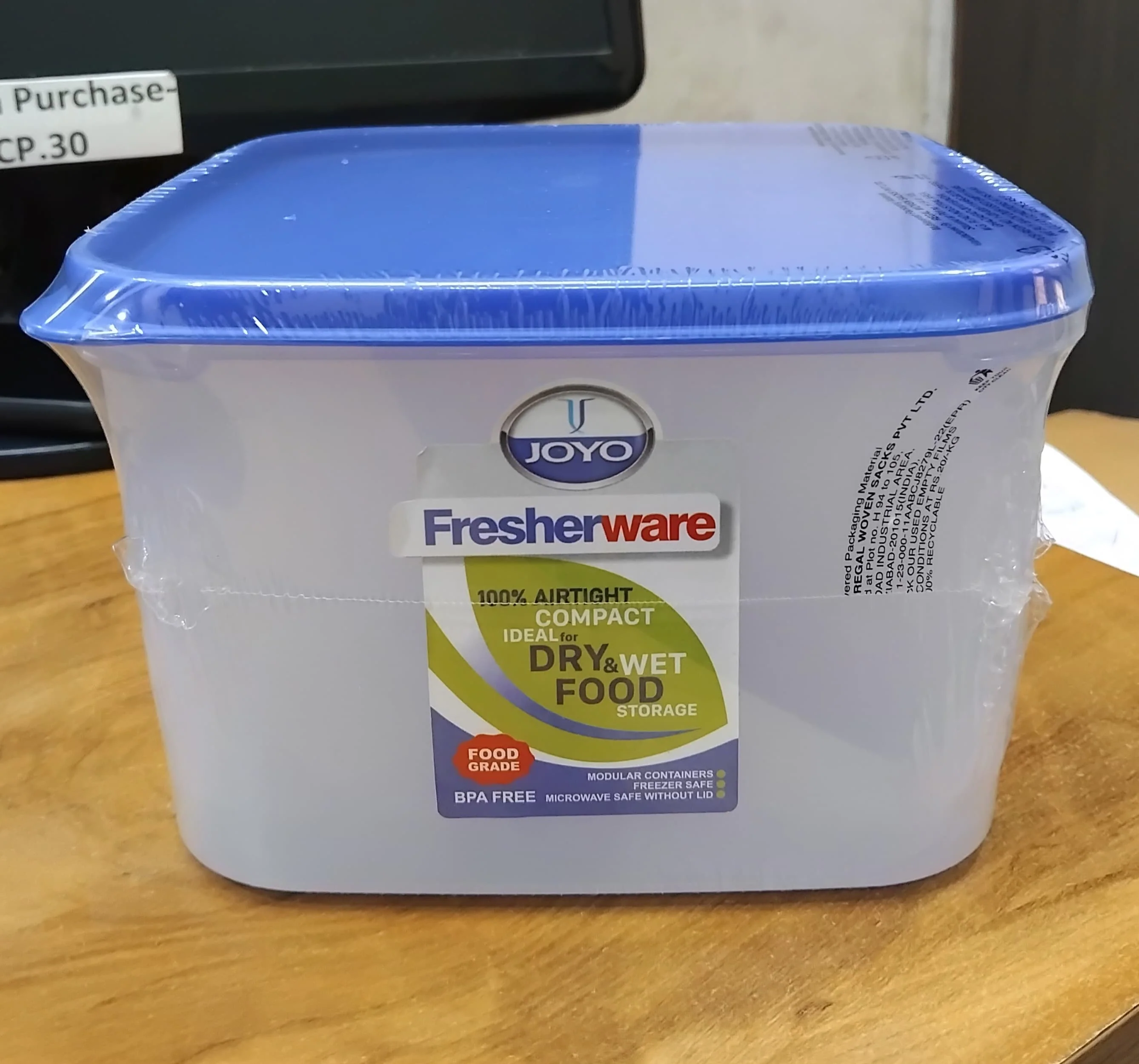 AM2831 Joyo Fresherware Airtight & Microwave Safe Container (Each 3000ml) Set of 1 Pcs - Image 5