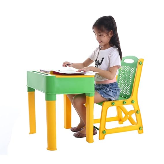 AM2839 Joyo Study Table And Chair Set Toddler Study Chair Multicolour - Image 3