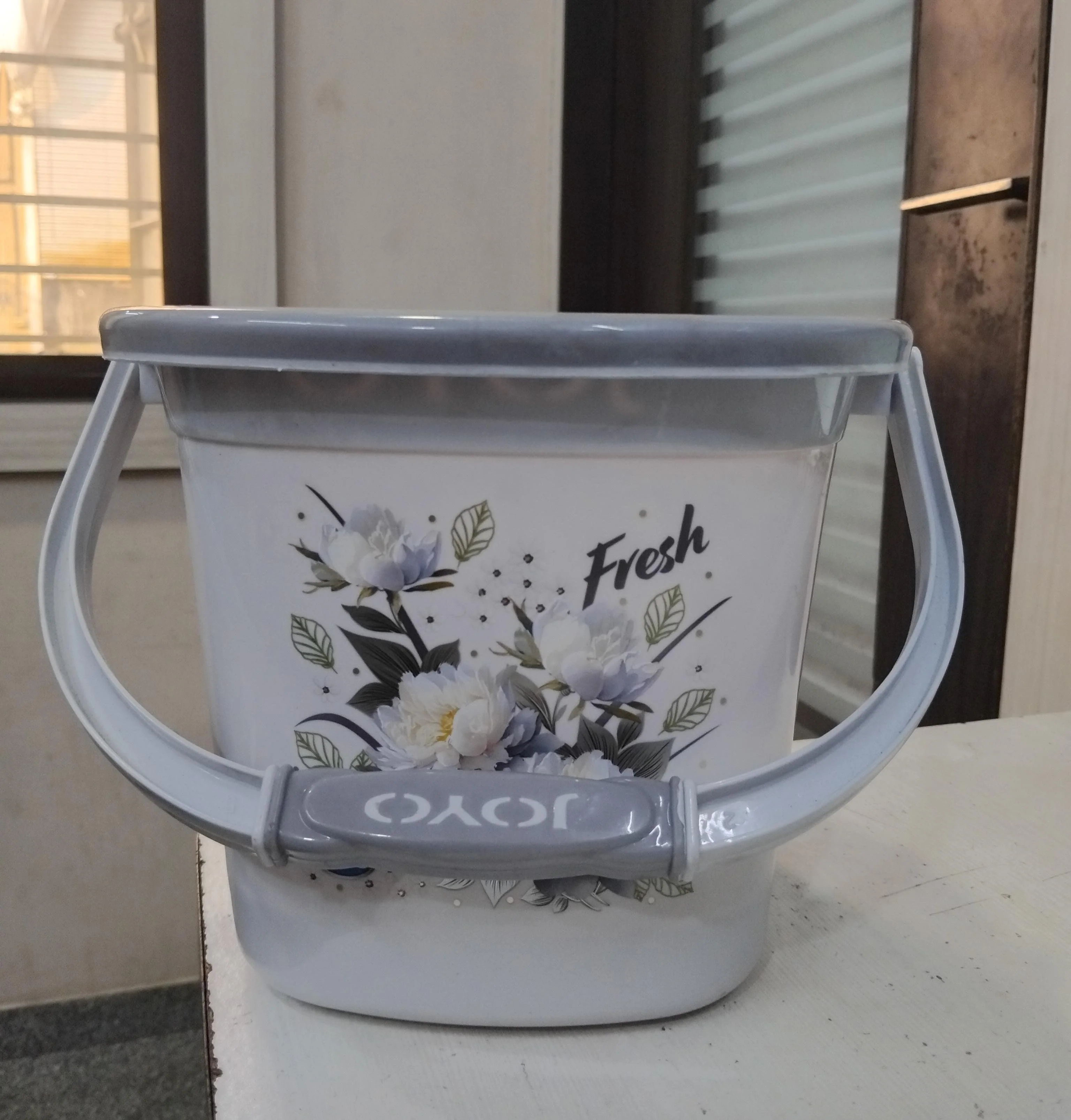 AM2851 JOYO 5ltr Better homes square bucket, With Handle (printed) - Image 3