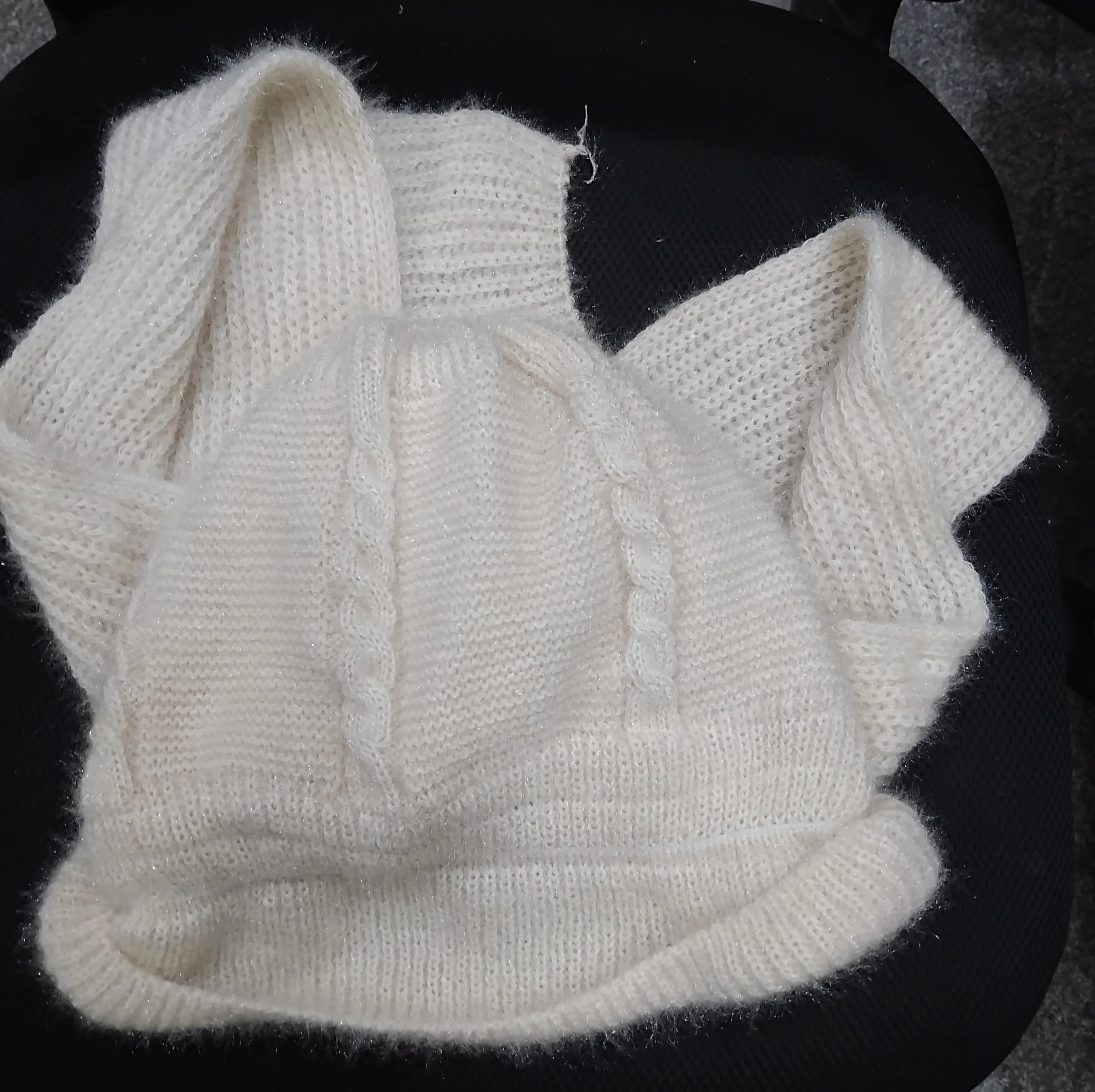 AM2868 Winter Hat Cap Plain Integrated Ear Protection Windproof Cap Scarf - Image 9