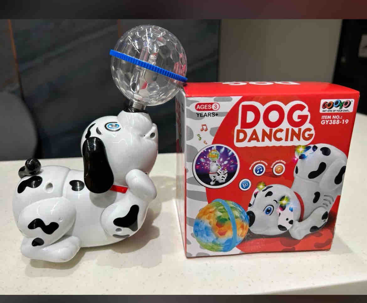 AM2905 Dancing Dog GY388-19 with Music Flashing Lights Sound & Light Toys for Small Babies - Image 6