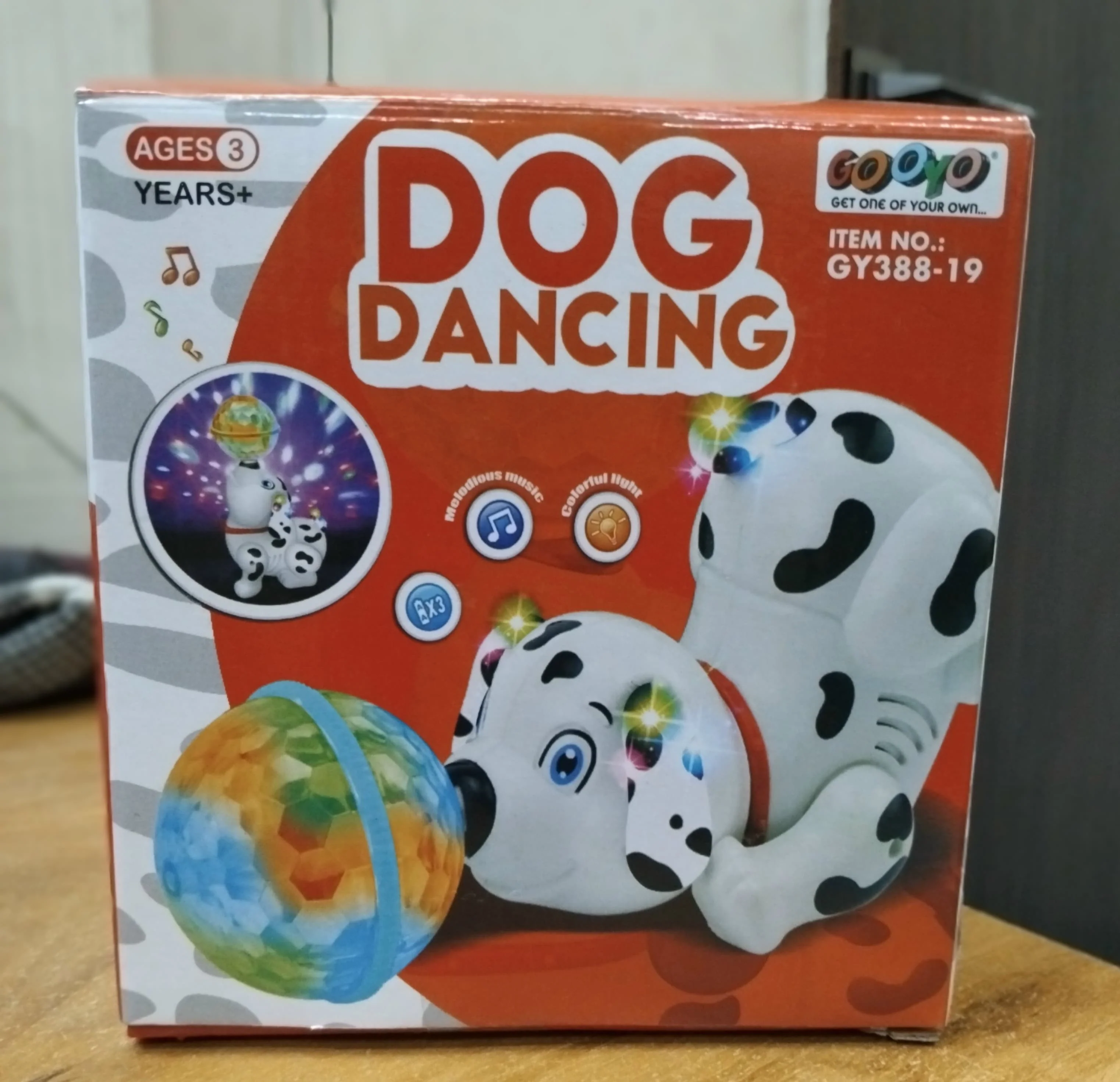 AM2905 Dancing Dog GY388-19 with Music Flashing Lights Sound & Light Toys for Small Babies - Image 7