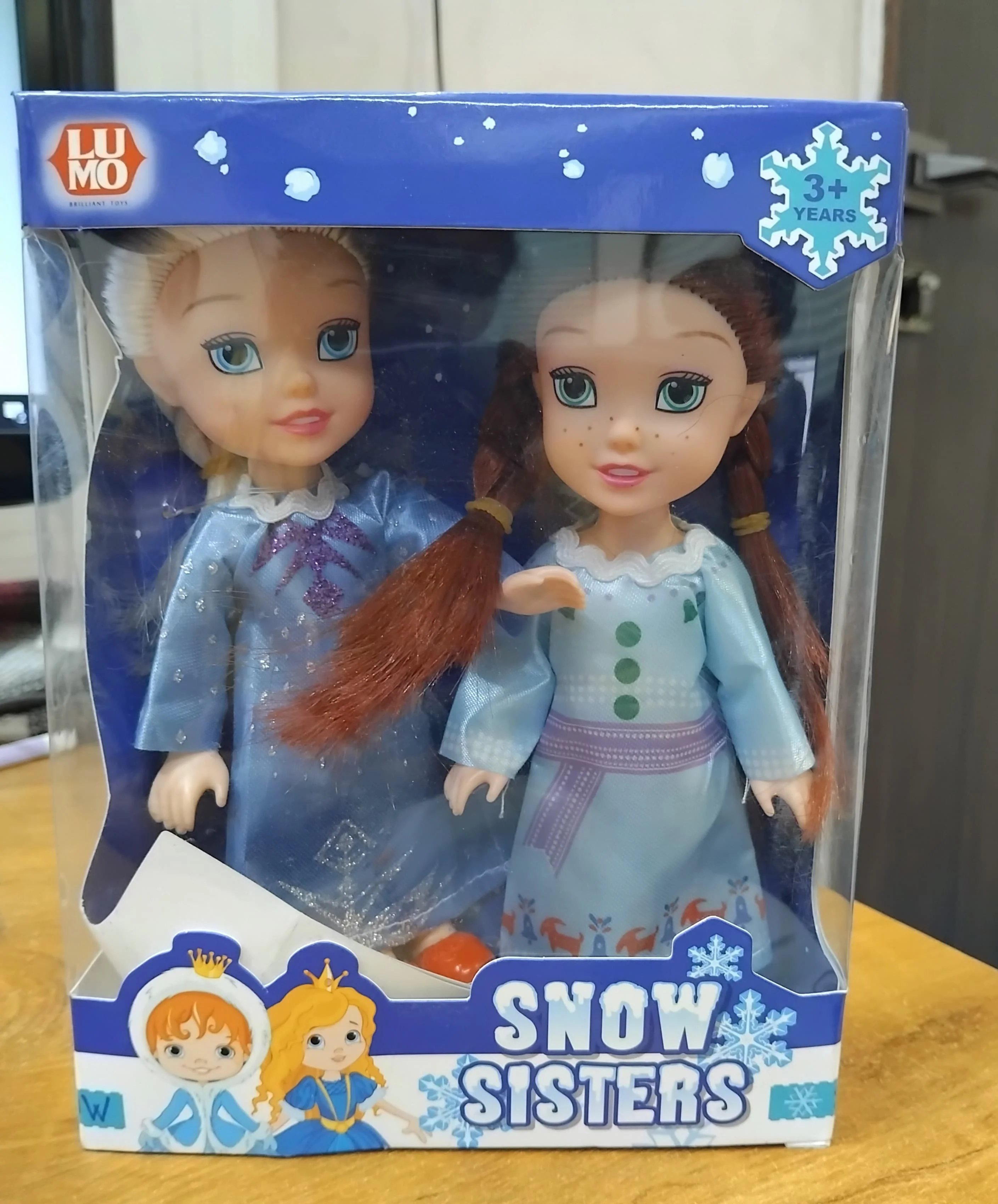 AM2912 Snow Sister Doll Toy LMI-5509 2 Pretty Snow Sisters Dolls with Beautiful Hairs and Moveable Body Parts - Image 3