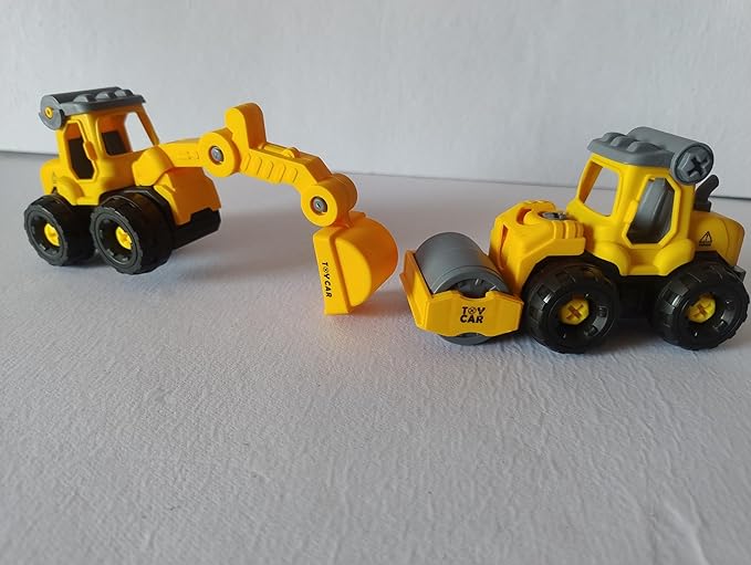 AM2924 Truck Set MD-5508B Construction Vehicle Toy Set with Screwdriver Excavator Truck Pack Of 4 - Image 4