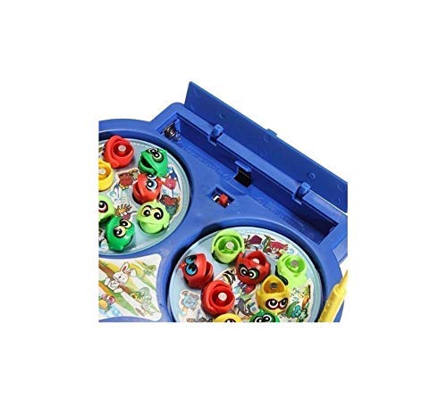 AM2926 Fishing Game LMI-9923 for Kids with Sound Include 32 Pieces Fishes and 4 Fishing Rod Fish Catching Game Multicolour - Image 4