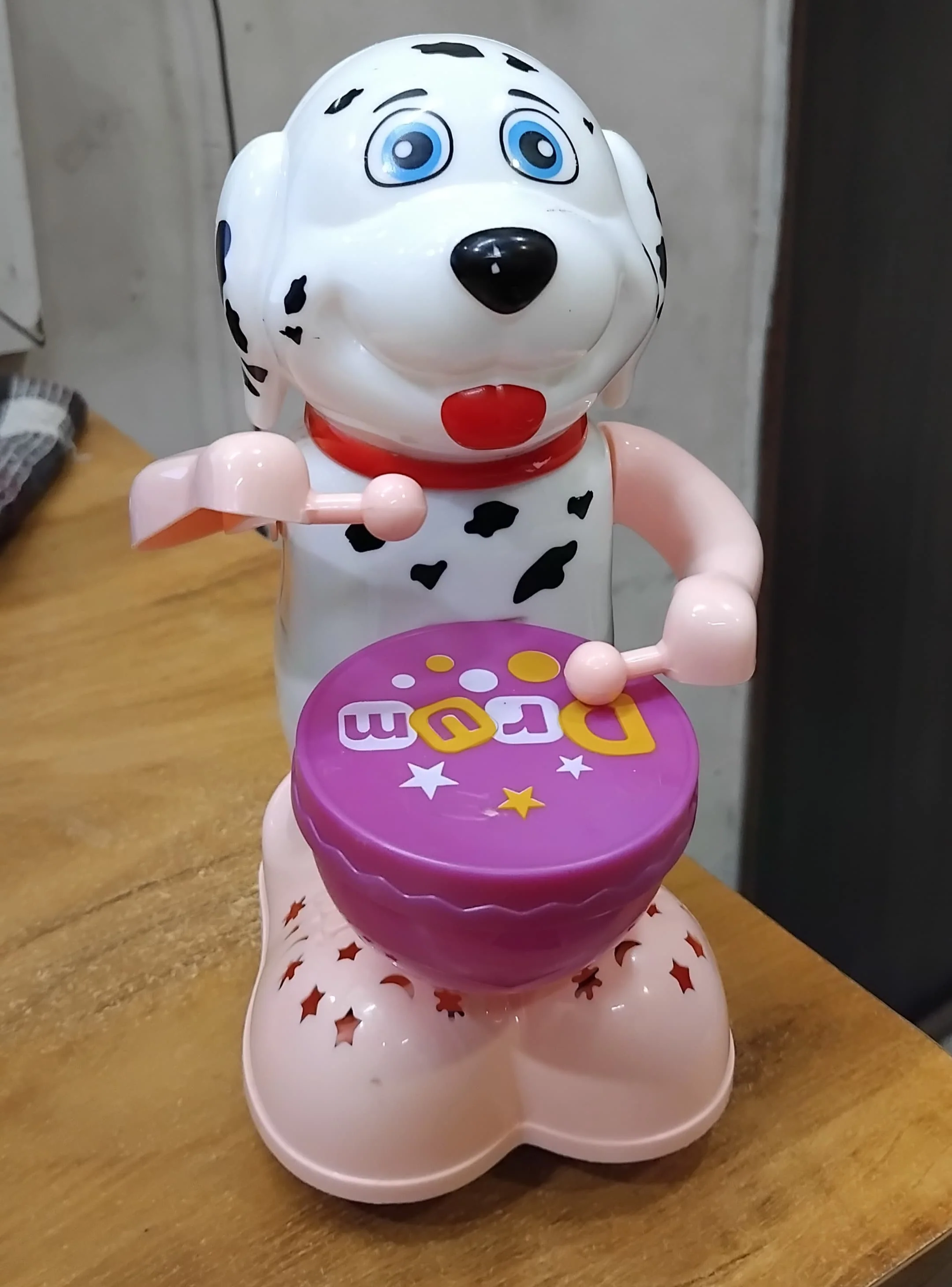 AM2928 Funny Dog Drummer Toy 3269-11A for Baby with Toy Light, Music, Knock, Rotation, Mulicolour Pack Of 1 - Image 3