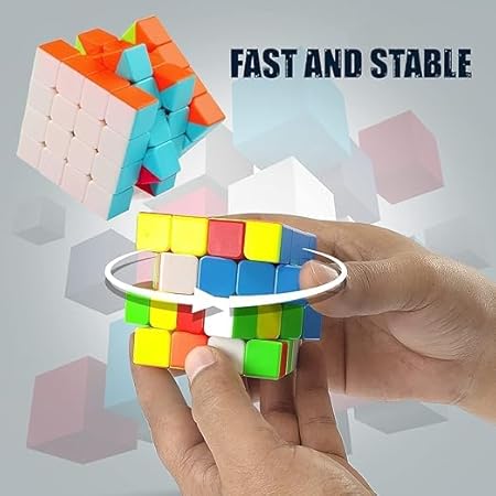 AM2931 Speed Cube 4x4x4 High Speed Stickerless Cube Toy Puzzle for Kids - Image 4