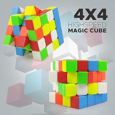 AM2931 Speed Cube 4x4x4 High Speed Stickerless Cube Toy Puzzle for Kids - Image 6