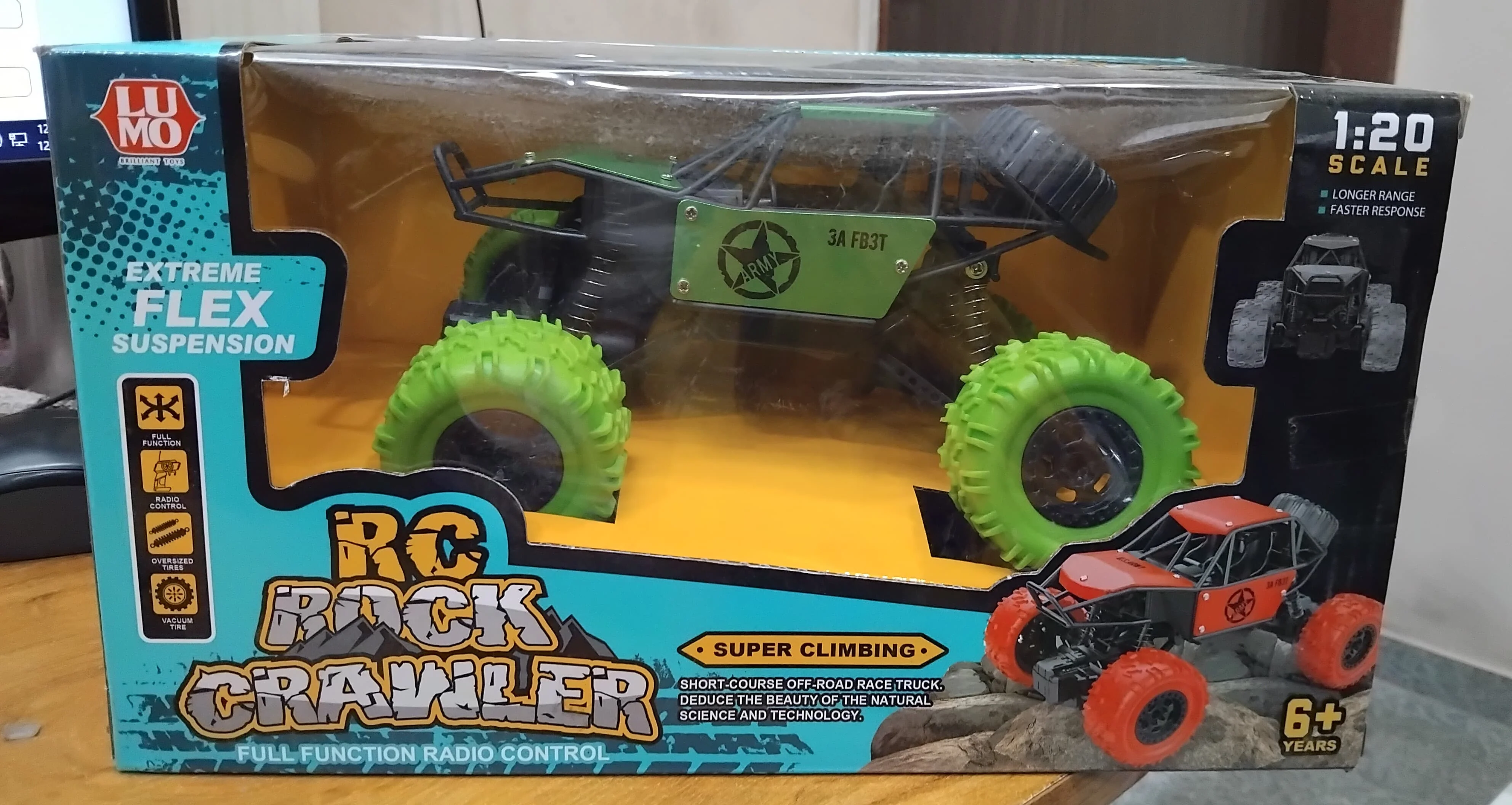 AM2934 RC Rock Crawler car No.LMN-406CH Full Function Radio Control 1:20 Scale Super Climbing Multicolour - Image 8