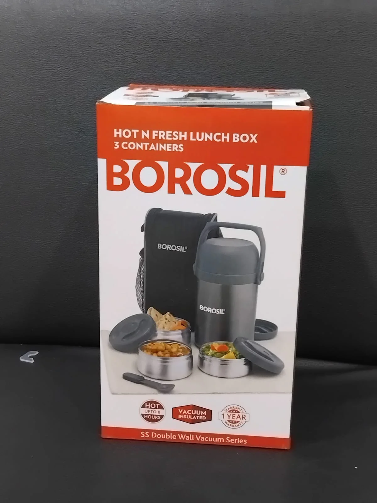 AM2979 Borosil Hot N Fresh Stainless Vaccum Insulted Lunch Box - Image 8