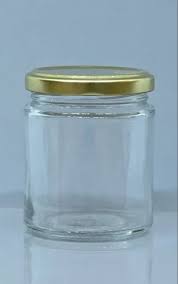 AM2998 Piramal Jar Round Glass Jar with Airtight Metal Lid, 135 ml, Gold Lid 1 Pcs - Image 3