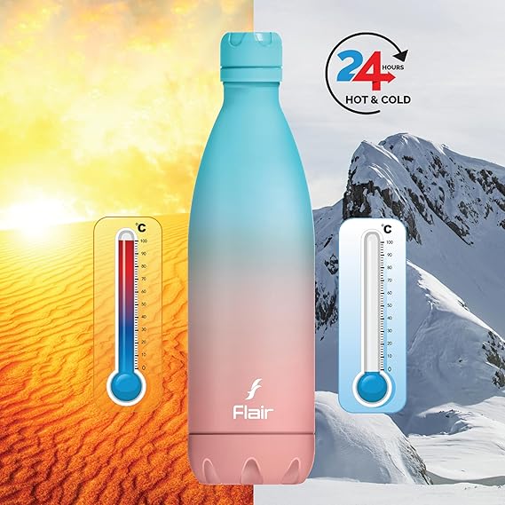 AM3002 Flair Pop & Pastel SS 304 vacuum Insulated Bottle 1000ml Stainless Steel (1 Piece) - Image 4