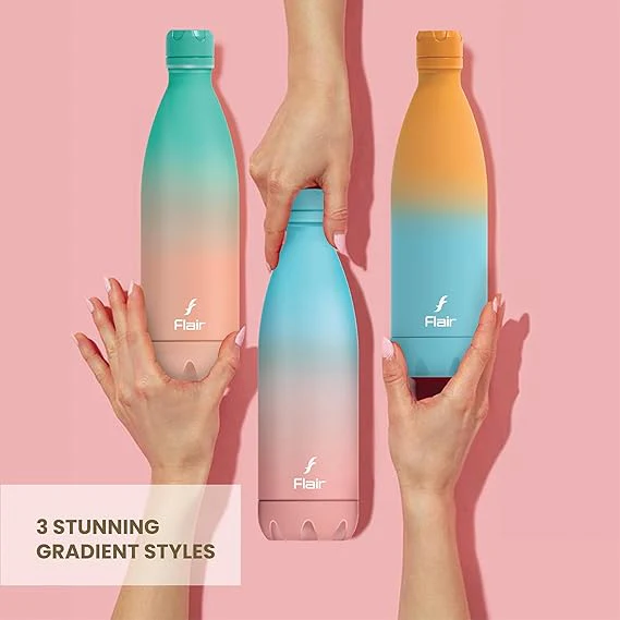 AM3002 Flair Pop & Pastel SS 304 vacuum Insulated Bottle 1000ml Stainless Steel (1 Piece) - Image 5