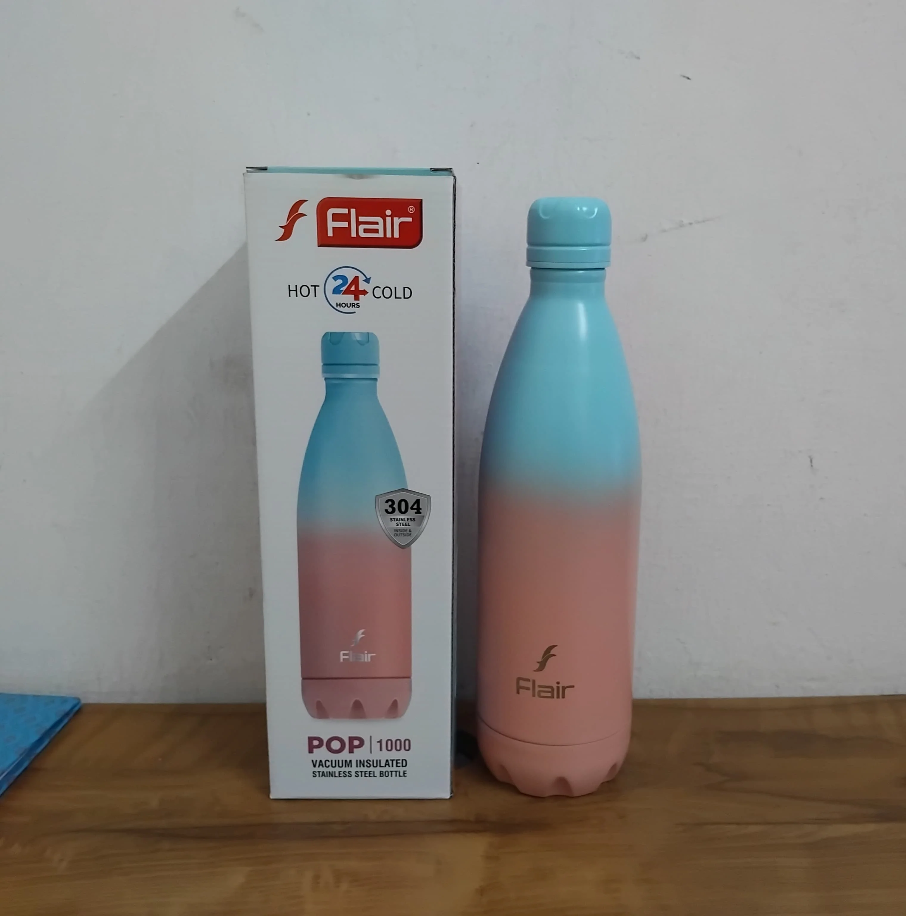 AM3002 Flair Pop & Pastel SS 304 vacuum Insulated Bottle 1000ml Stainless Steel (1 Piece) - Image 6