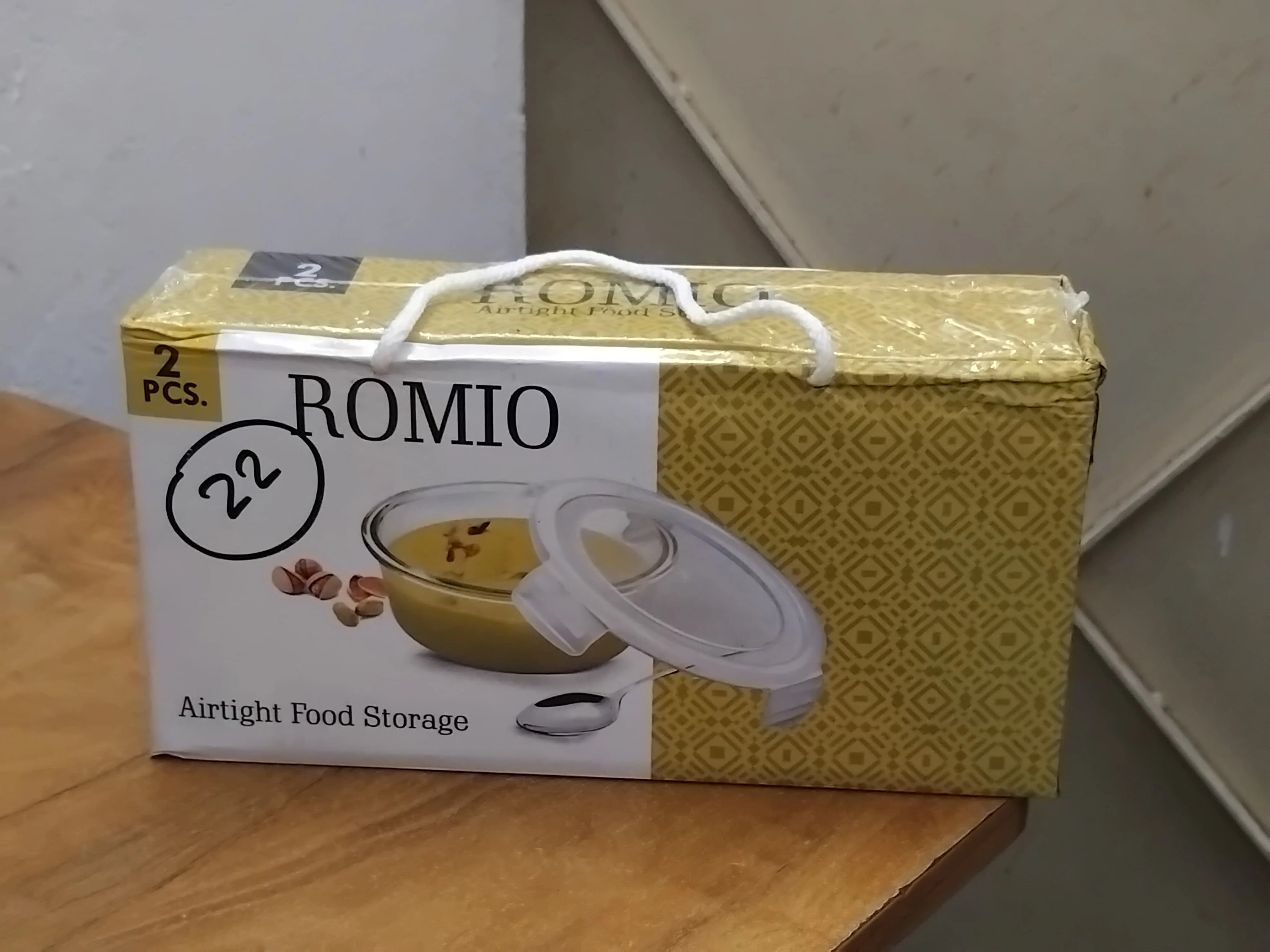 AM3006 Romio Glass Lunch Box 400ml Airtight Food Storage 2 pieces - Image 6