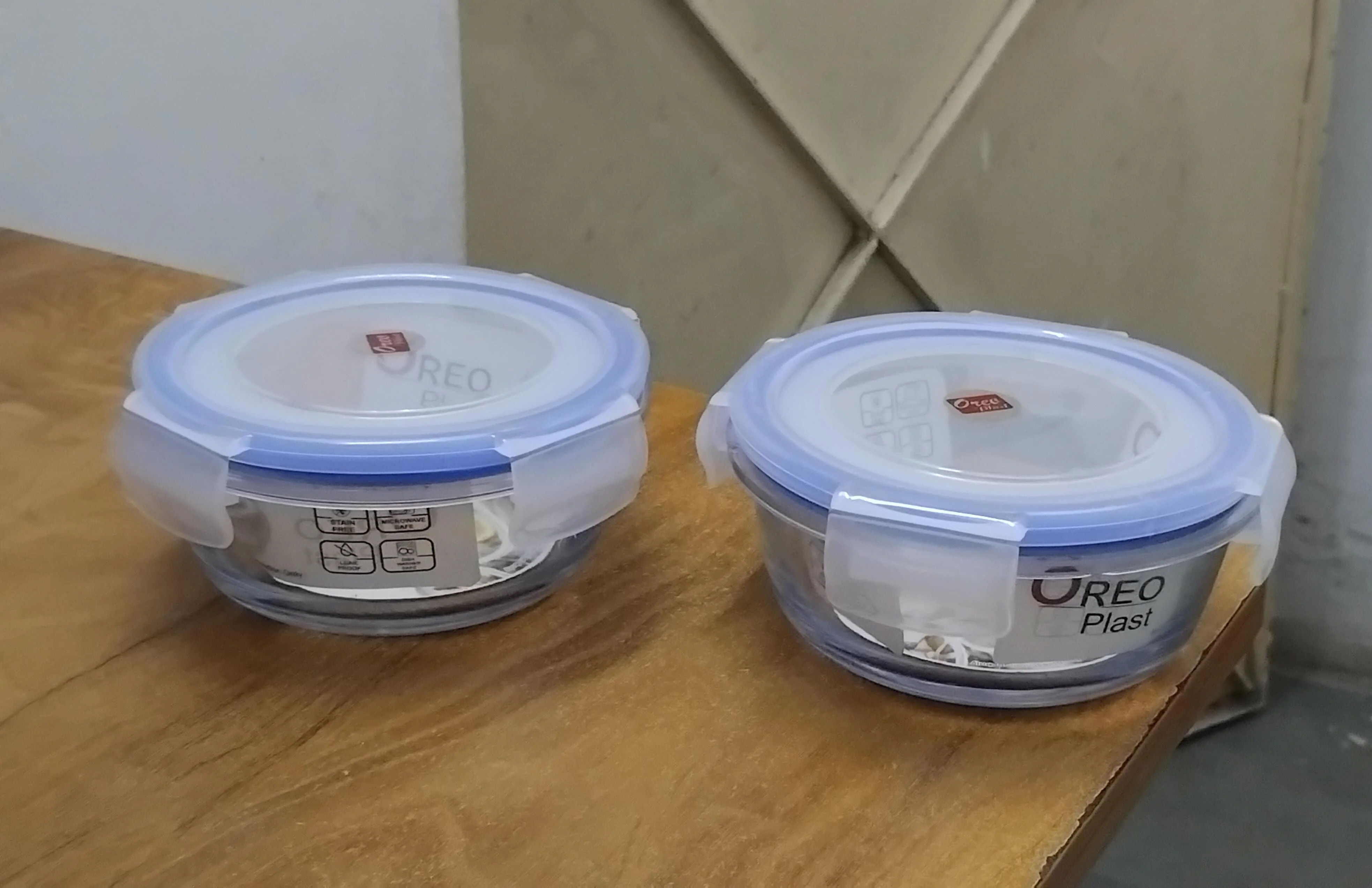 AM3006 Romio Glass Lunch Box 400ml Airtight Food Storage 2 pieces - Image 8