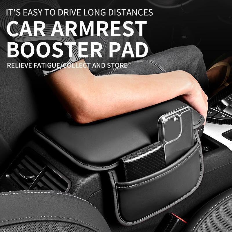 AM3011 Car Armrest Cushion Leather Mat with Storage Pocket 1 Pcs set - Image 6
