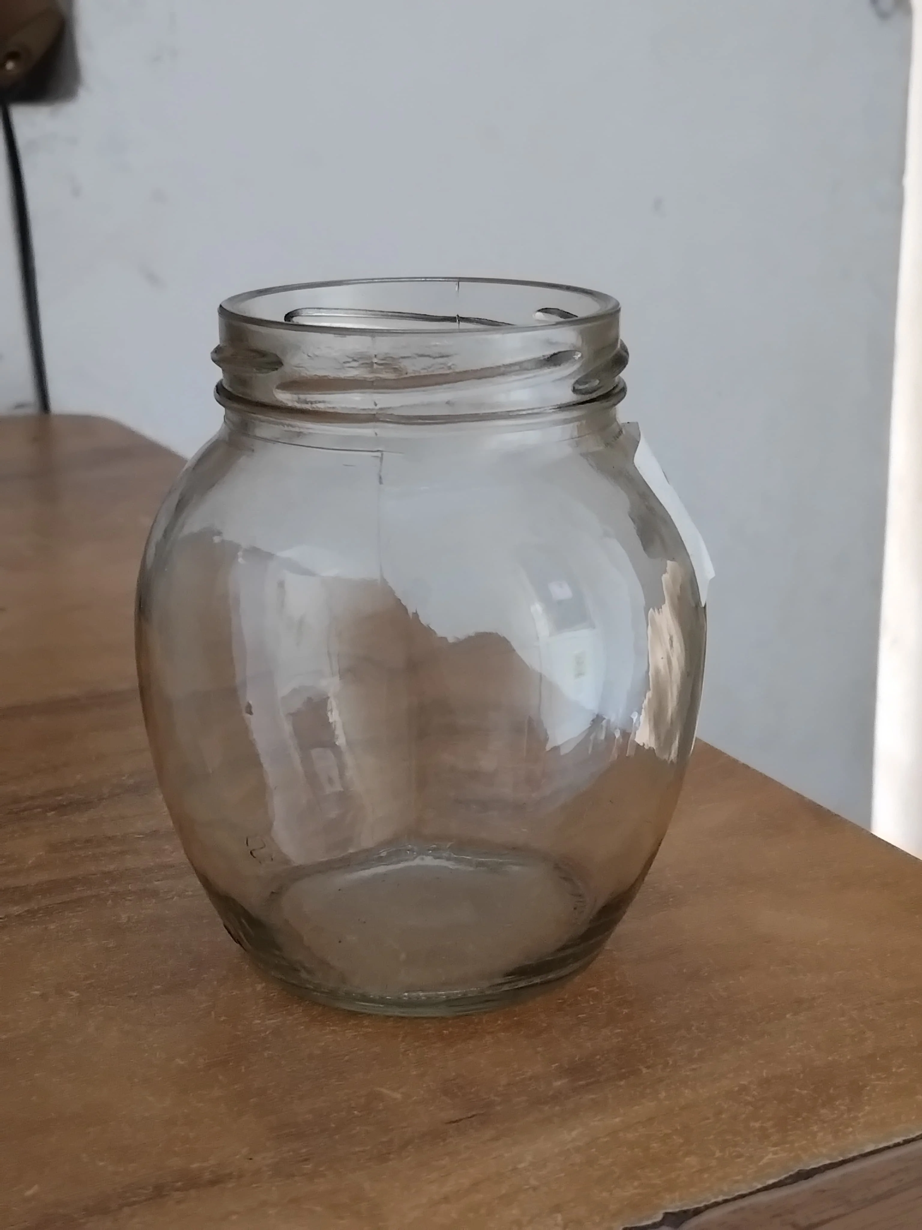 AM3012 Matka Shape Glass Jar Transparent Container Air Tight Golden Lid - Image 6