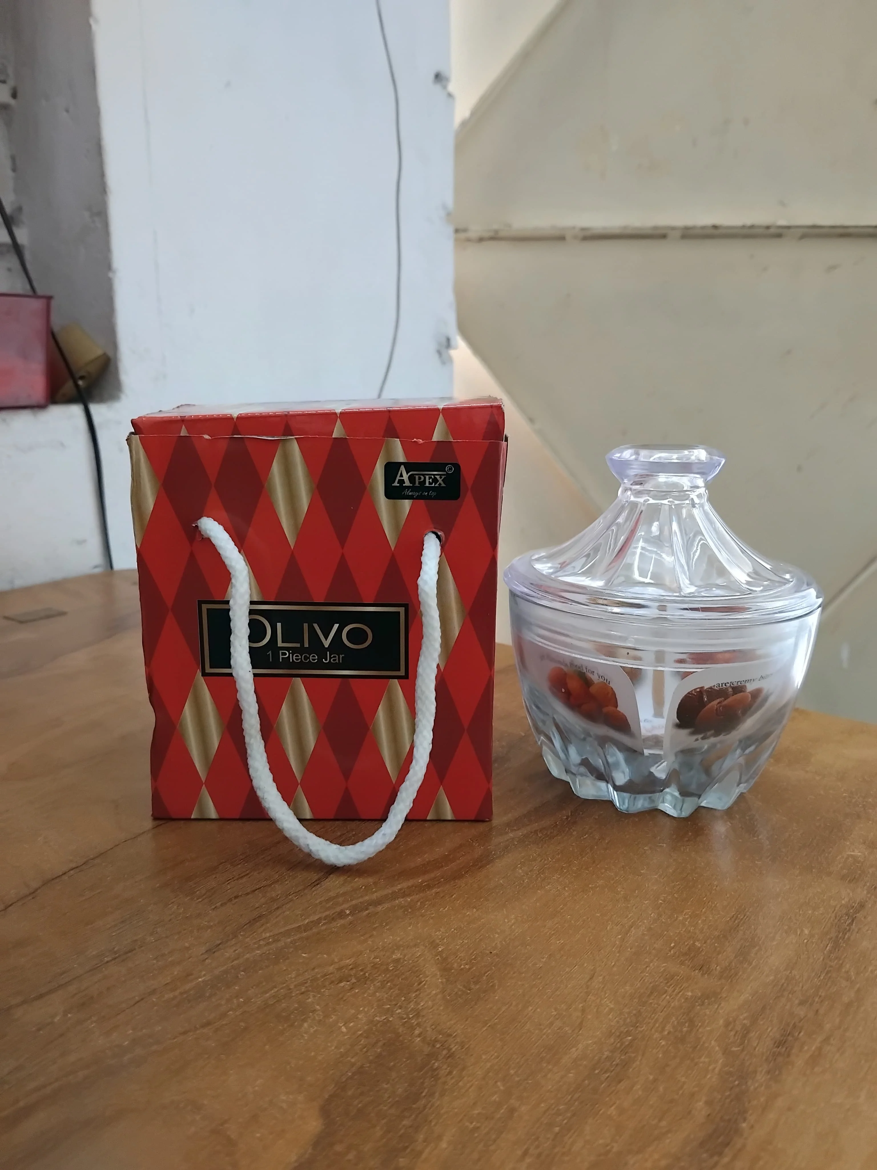 AM3027 Olivo Glass Jar With Plastic Lid Storage Container 1 Piece - Image 7