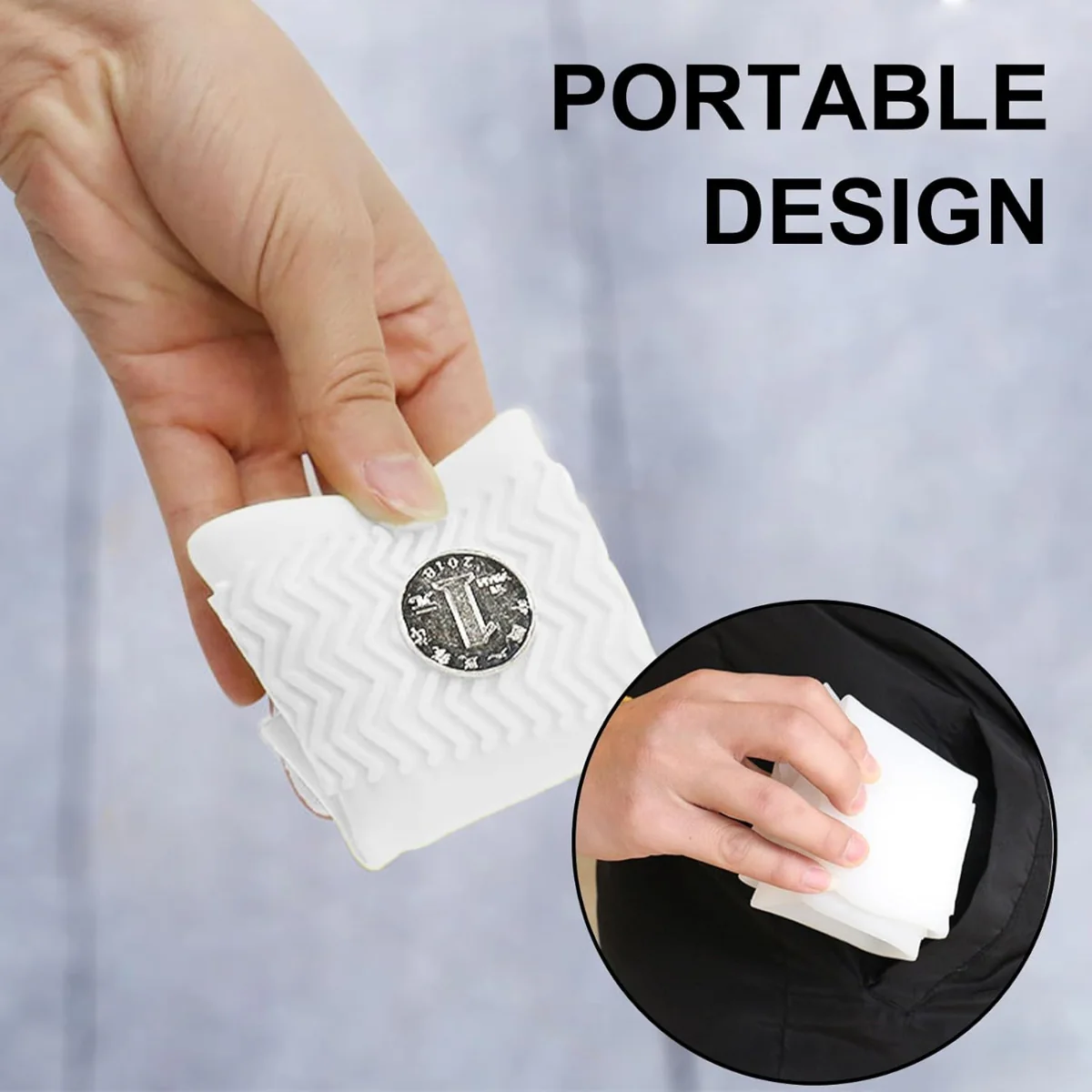 AM5591 Waterproof Silicone Shoe Cover (M Size) - Image 4