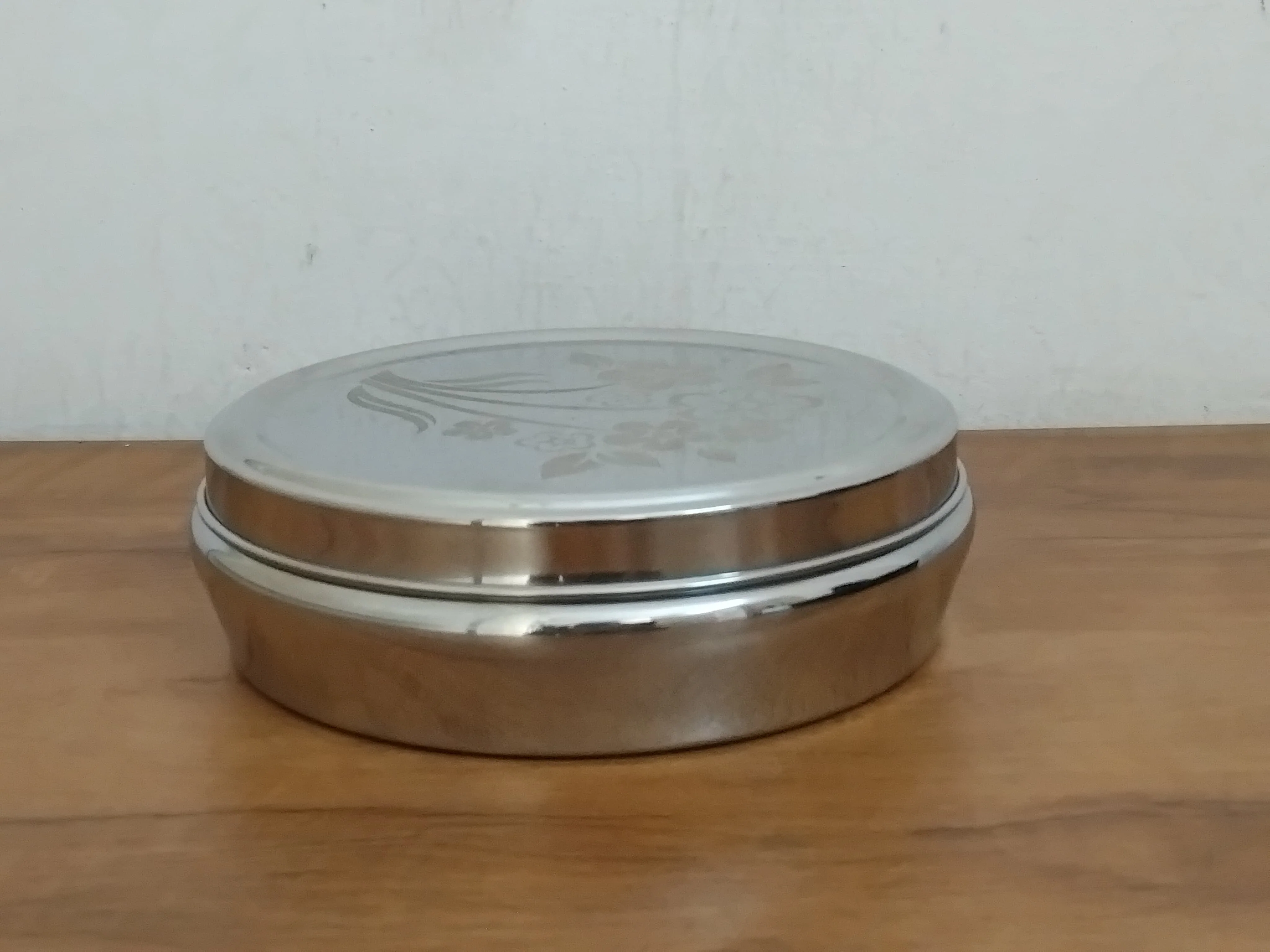 AM3116 Madhuram Prime Quality (12) Belly Masala Dabba Stainless Steel Spice Box 1 Piece - Image 3